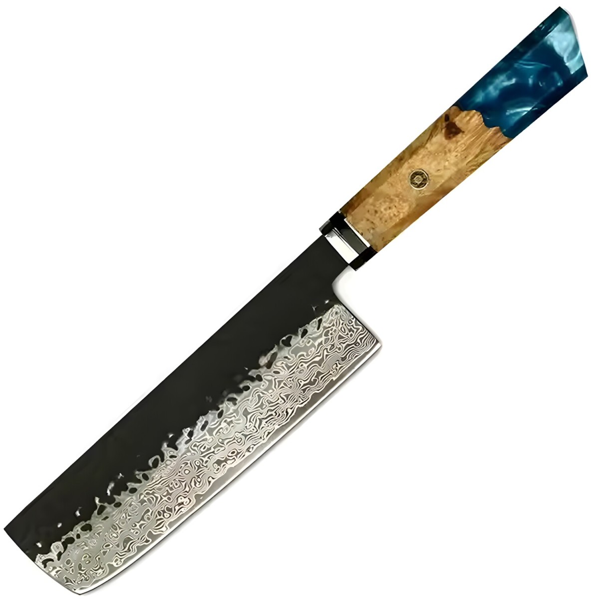 HARAHU Damaškový kuchynský nôž Airi-Nakiri/Tmavo Modrá H37595