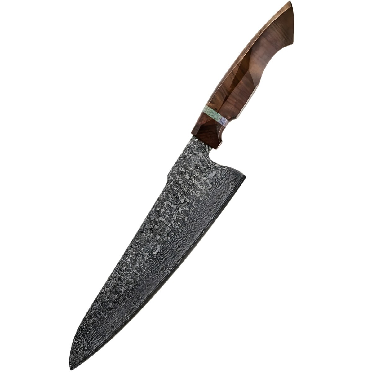 HARAHU Damaškový kuchynský nôž Yunari-Chef/Hnedá H37467