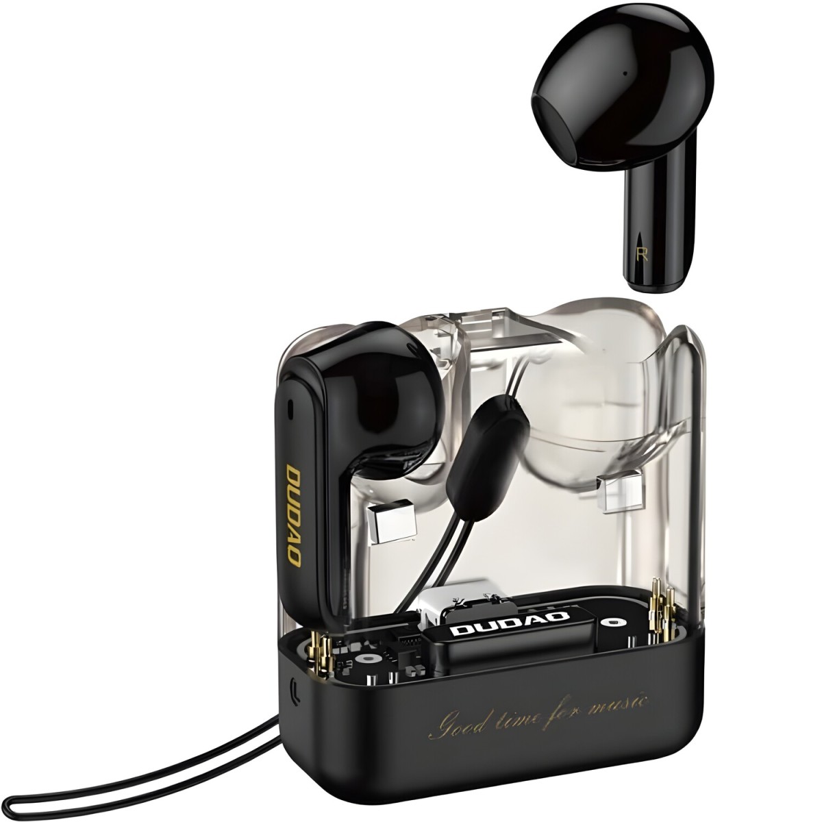 Dudao Dudao U18Pro Bluetooth 5.3 TWS bezdrôtové slúchadlá - Čierna H38023