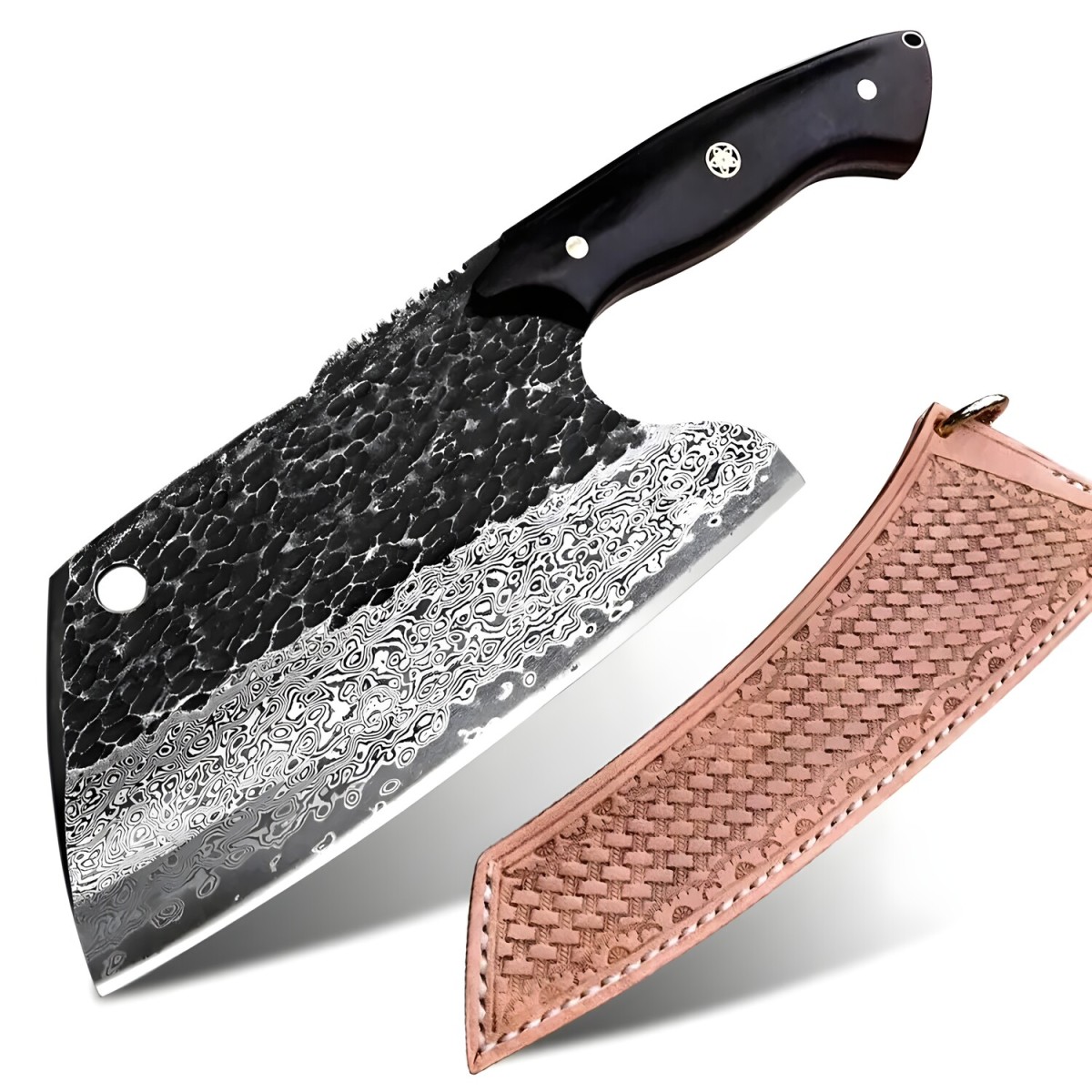 OEM Damaškový kuchynský sekáčik Hideki Čierna H26690