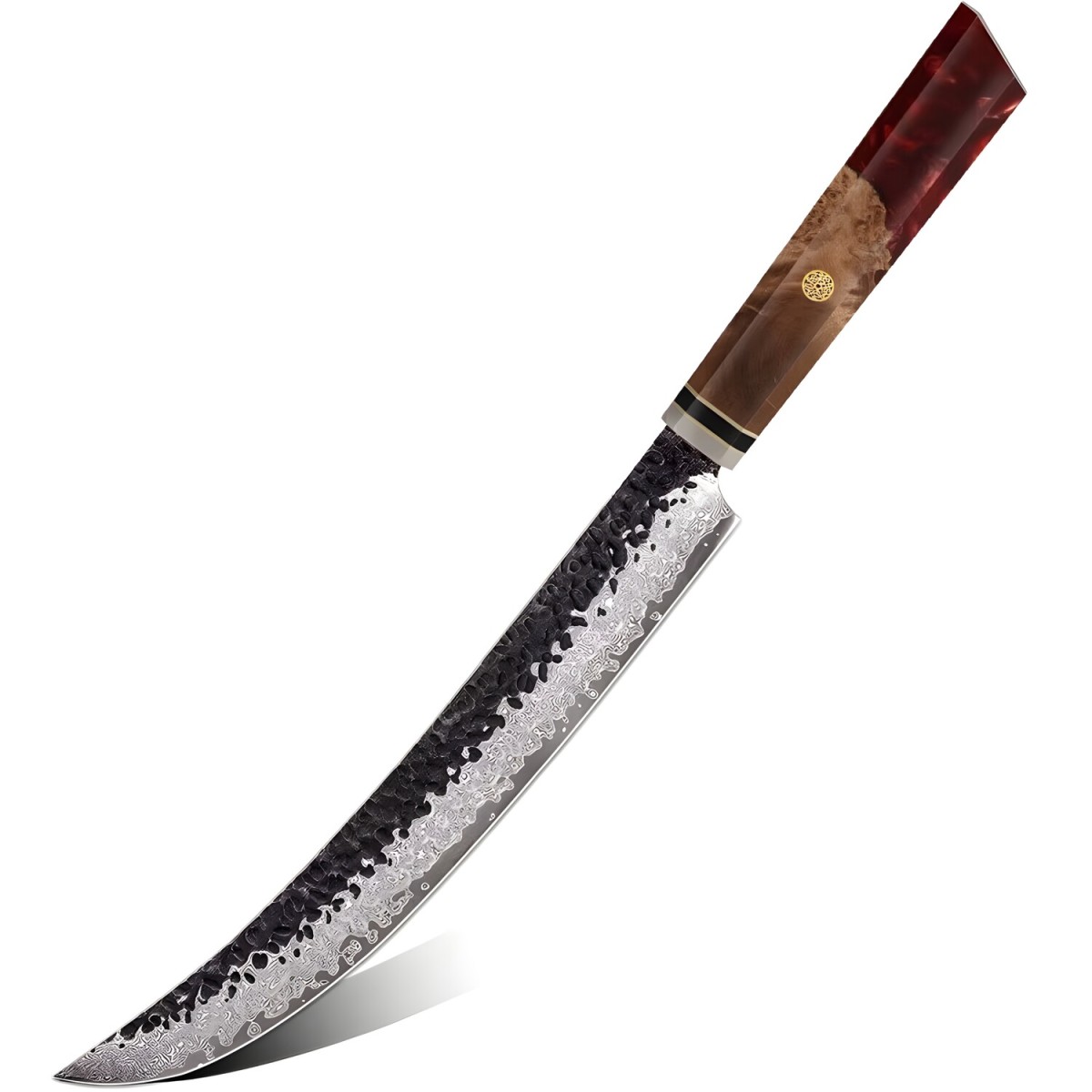 HARAHU Damaškový kuchynský nôž Airi-Slicer/Červená H37350