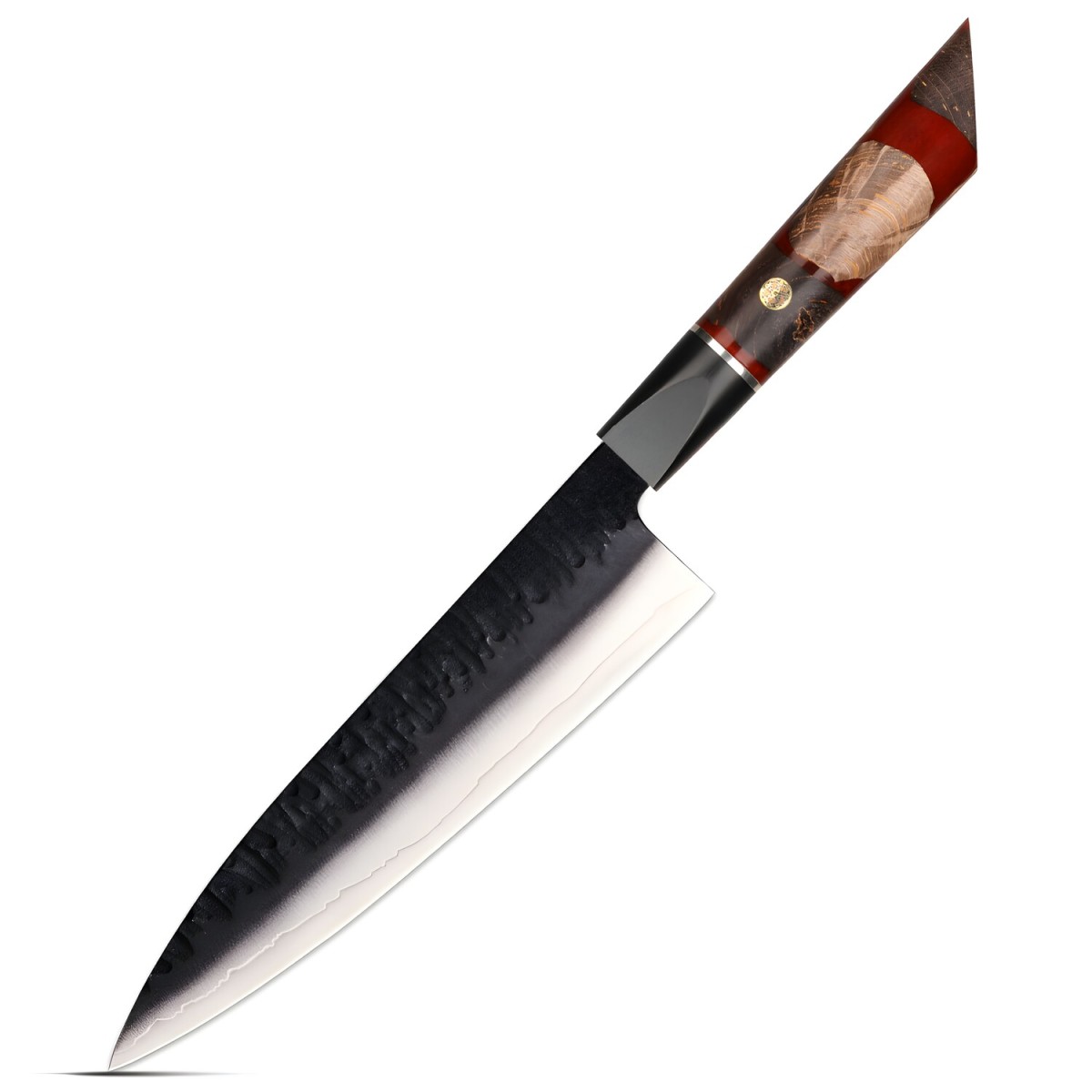 HARAHU Damaškový kuchynský nôž Arata-Chef/Červená H37336