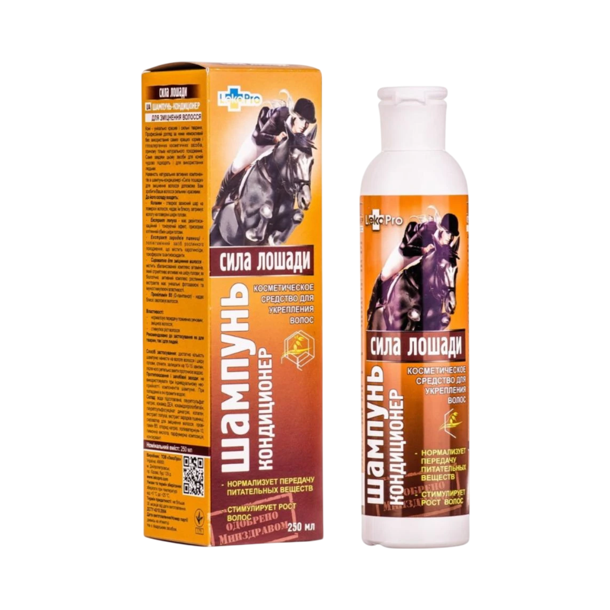 LekoPro KONSKÁ SILA šampón-kondicionér na posilnenie vlasov - 250 ml - LekoPro