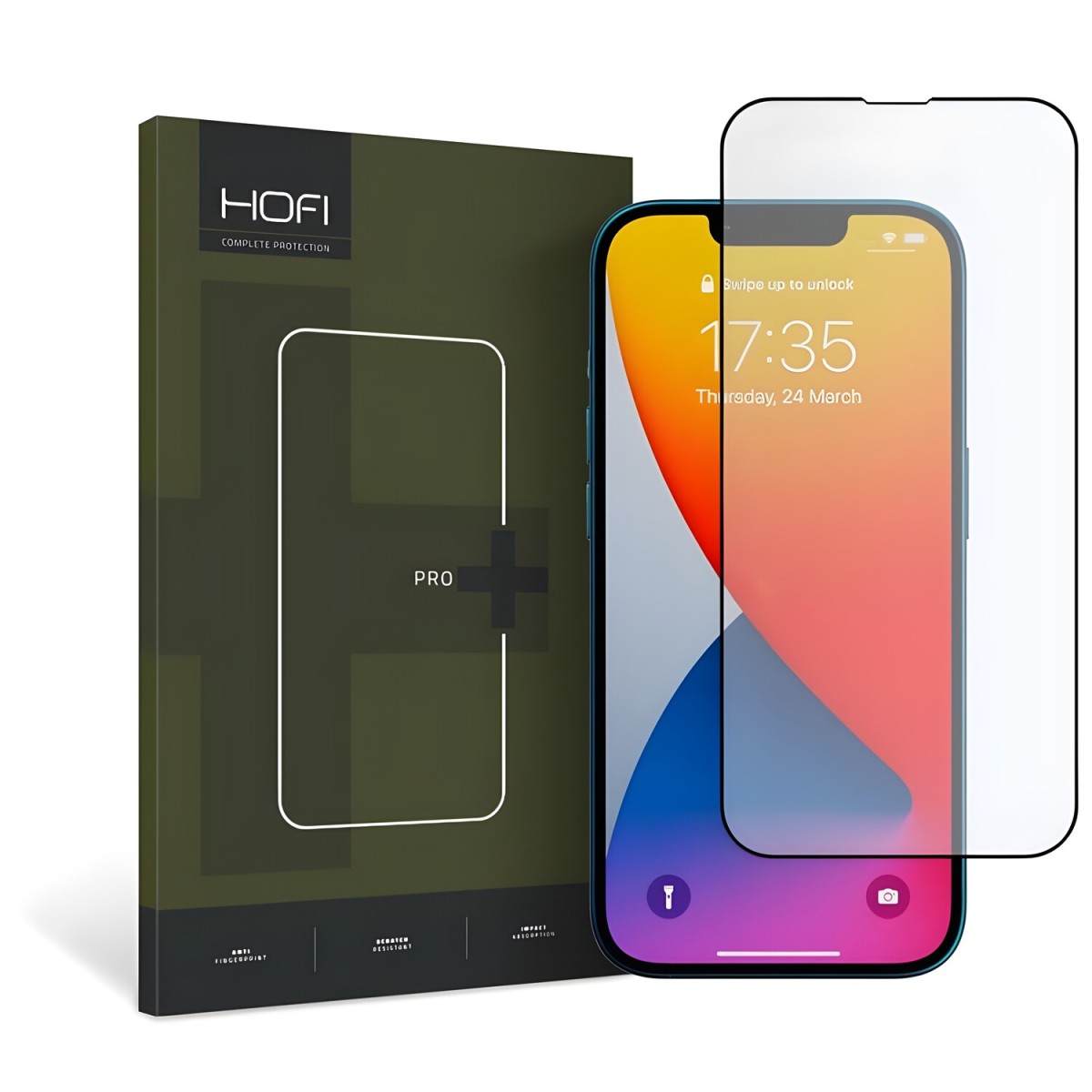 HOFI Ochranné sklo pre Apple iPhone 13 Pro Max/iPhone 14 Plus - Čierna H25552