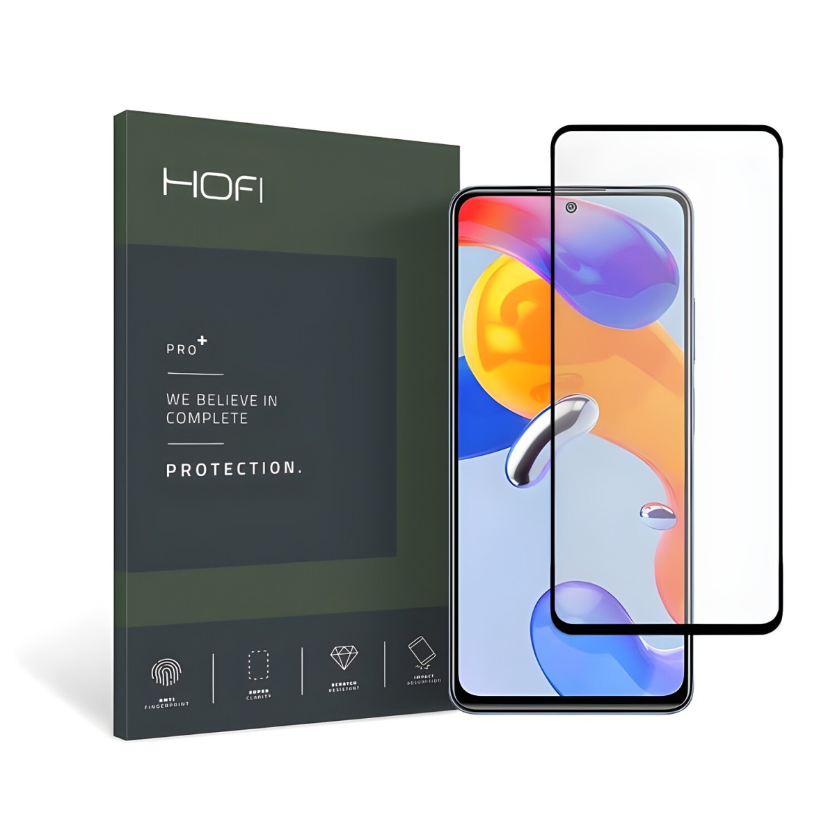 HOFI Ochranné sklo pre Xiaomi Redmi Note 11 Pro/Redmi Note 11 Pro 5G - Čierna H25563