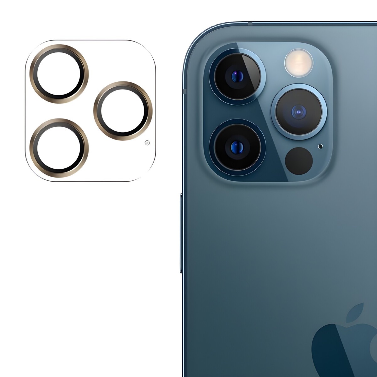 Joyroom Ochranné sklo na kameru pre Apple iPhone 12 Pro Max - Zlatá H14026