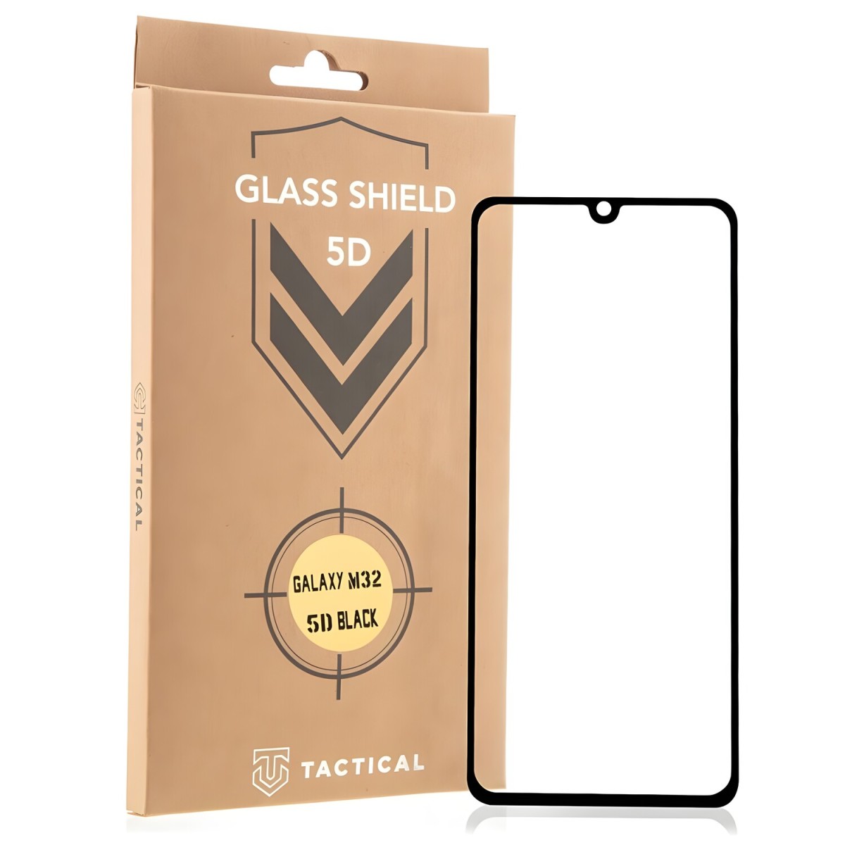 HARAHU Tactical Glass Shield 5D sklo pre Samsung Galaxy M32 - Čierna