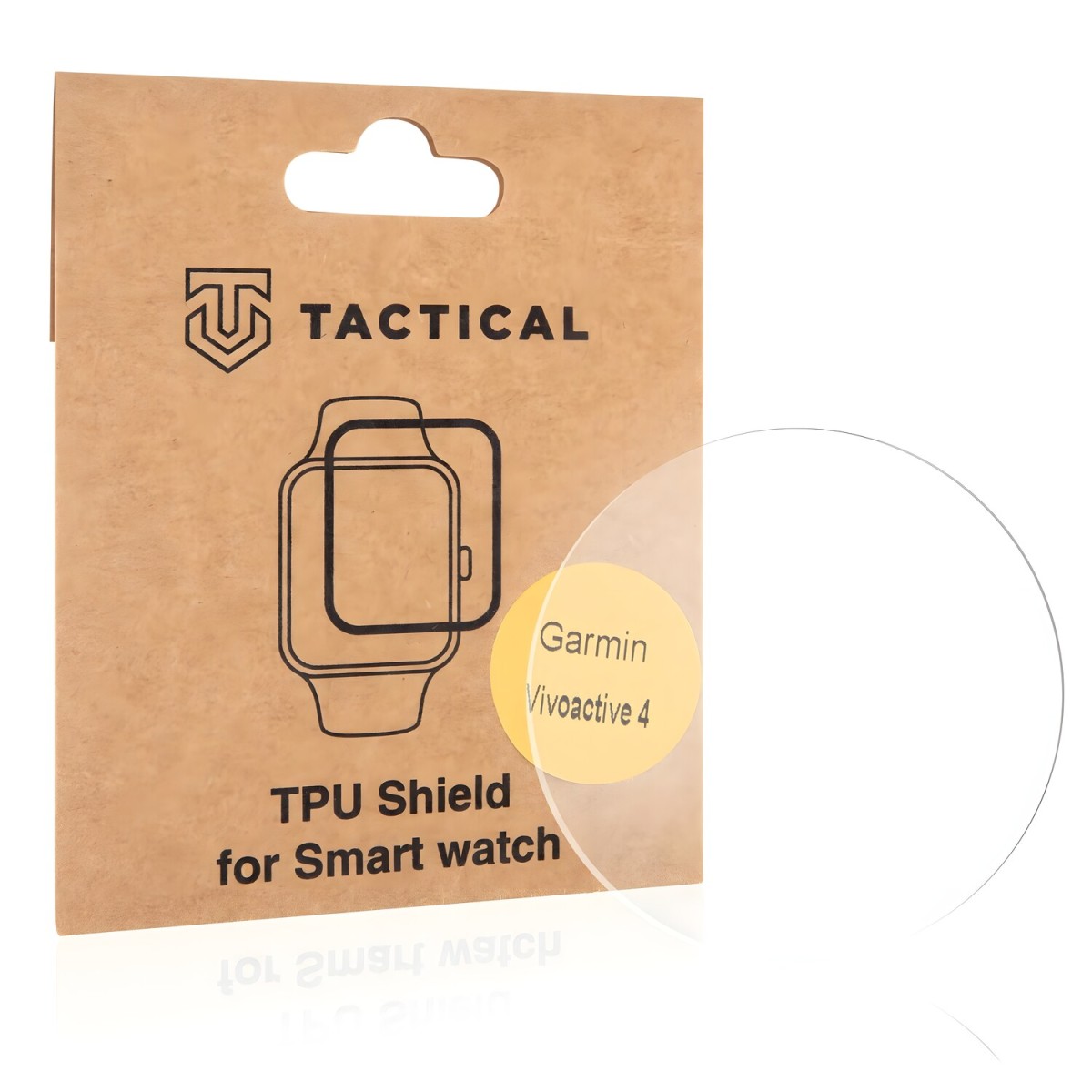 HARAHU Tactical TPU Folia/Hodinky pre Garmin Vivoactive 4 - Transparentná H8540
