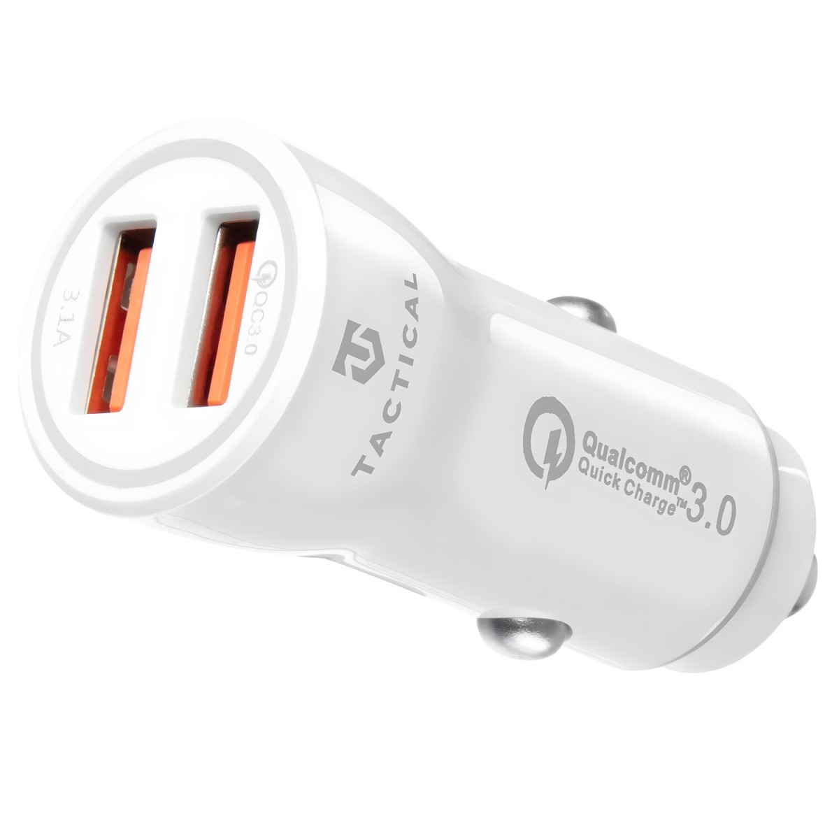 HARAHU Autonabíjačka 2xUSB-A QC 3.0 3.1A-Biela H8463