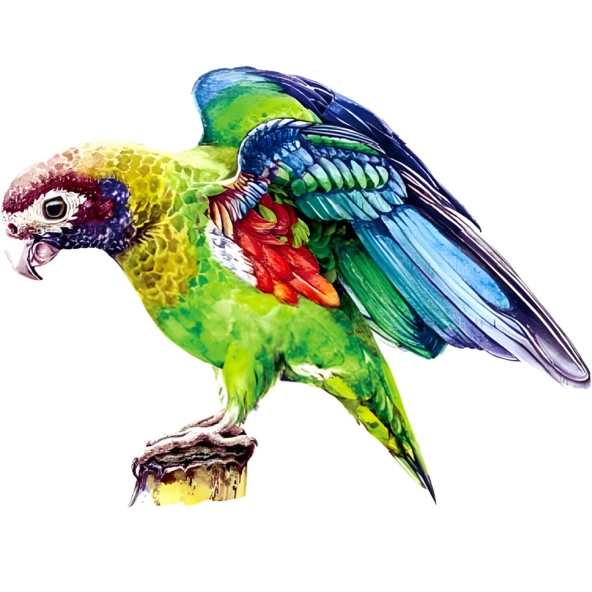 Drevené puzzle Macaw/S H22009