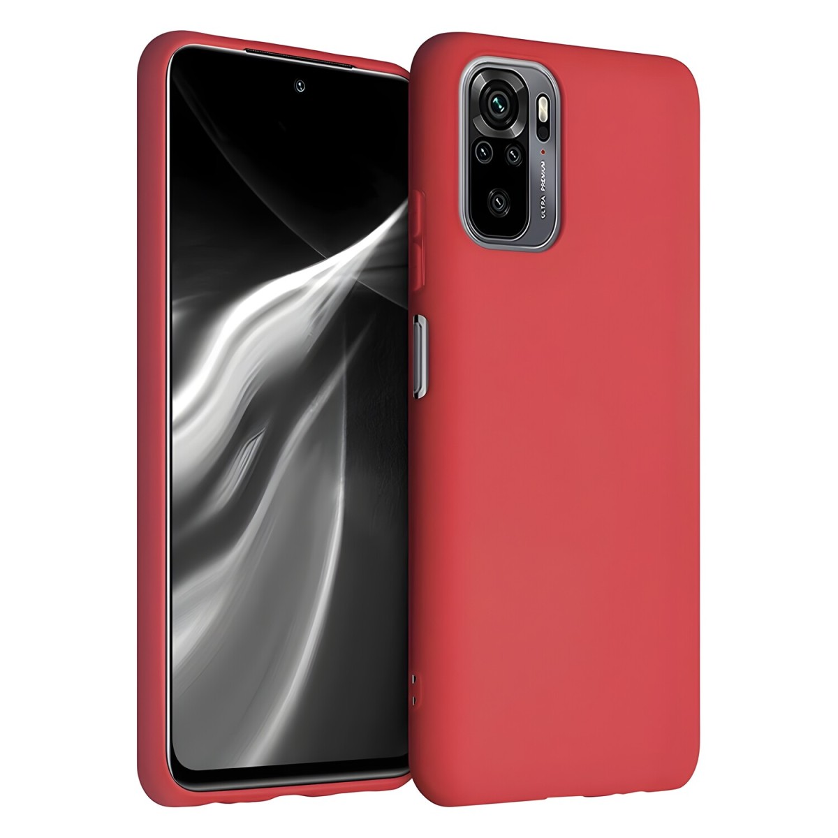 HARAHU Puzdro Silicone case pre Xiaomi Redmi Note 10/Redmi Note 10S - Červená H10997