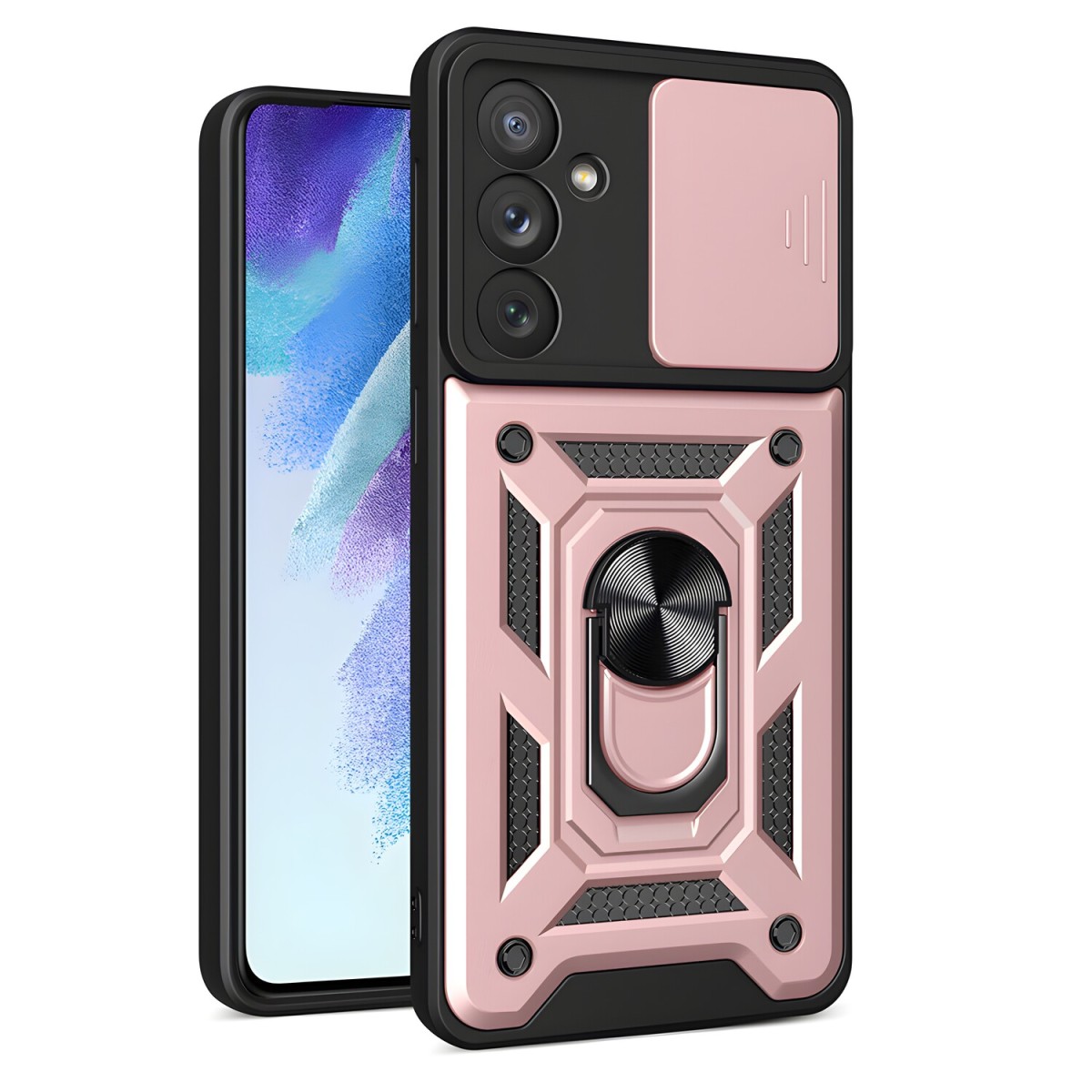HARAHU Hybrid Armor Camshield pre Samsung Galaxy A54 - Ružová H24907