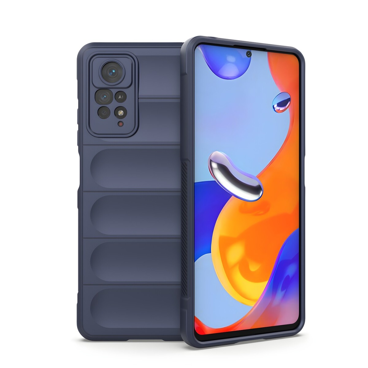 HARAHU Pancierové puzdro pre Xiaomi Redmi Note 11 Pro - Modrá (SKU: 22501)