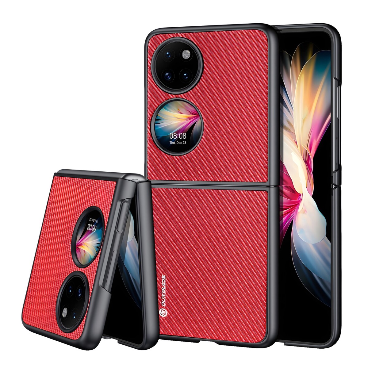 Dux Ducis Puzdro FINO series pre Huawei P50 Pocket - Červená H24713