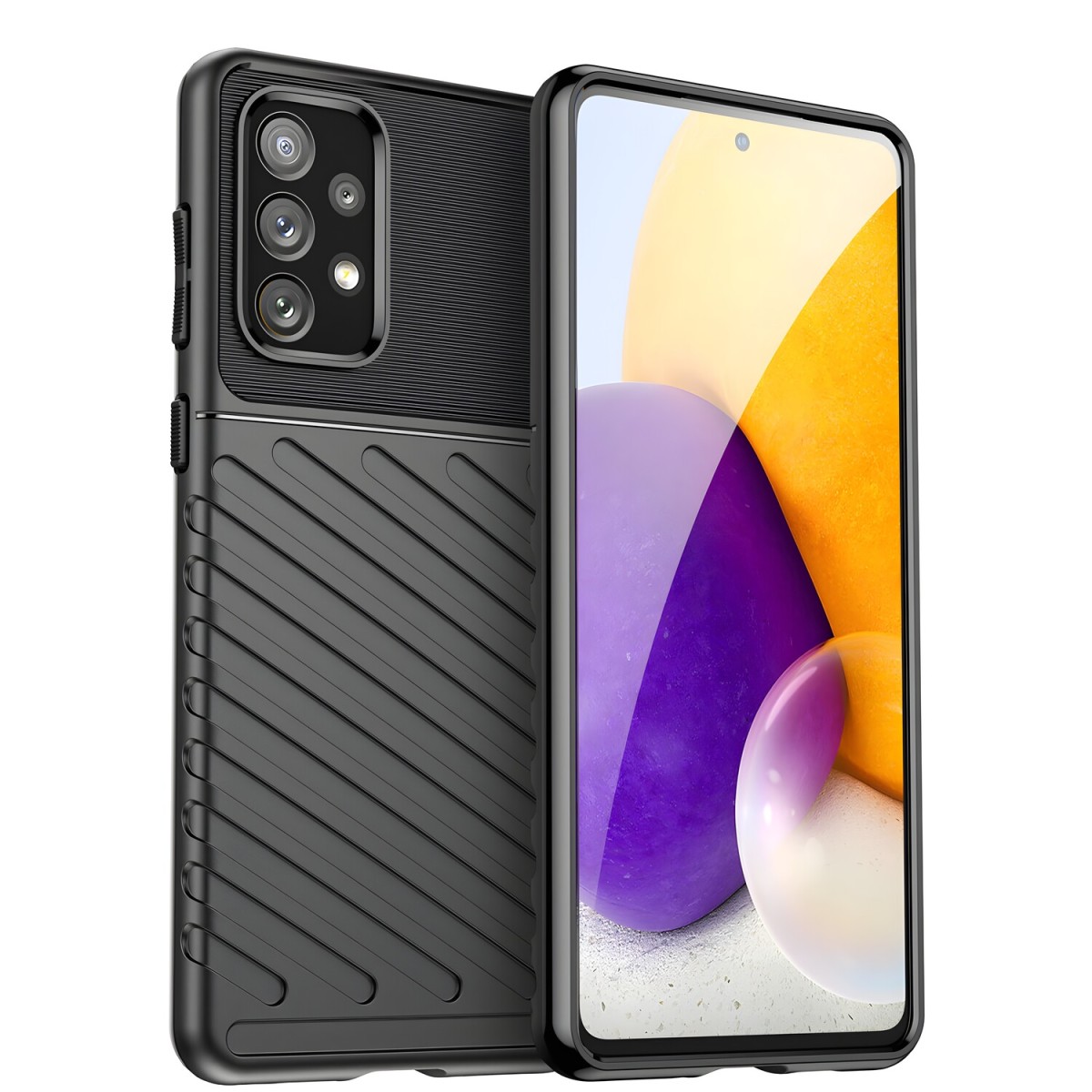 HARAHU Odolné puzdro TPU pre Samsung Galaxy A23 5G - Čierna