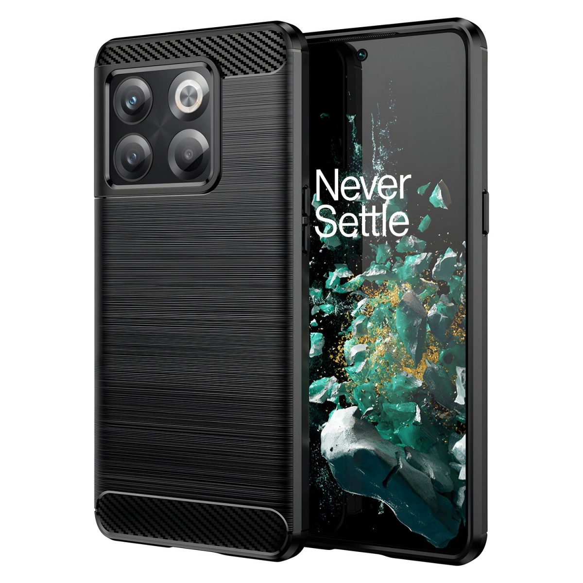 HARAHU Odolné puzdro TPU pre OnePlus 10T/Ace Pro 5G - Čierna H24747