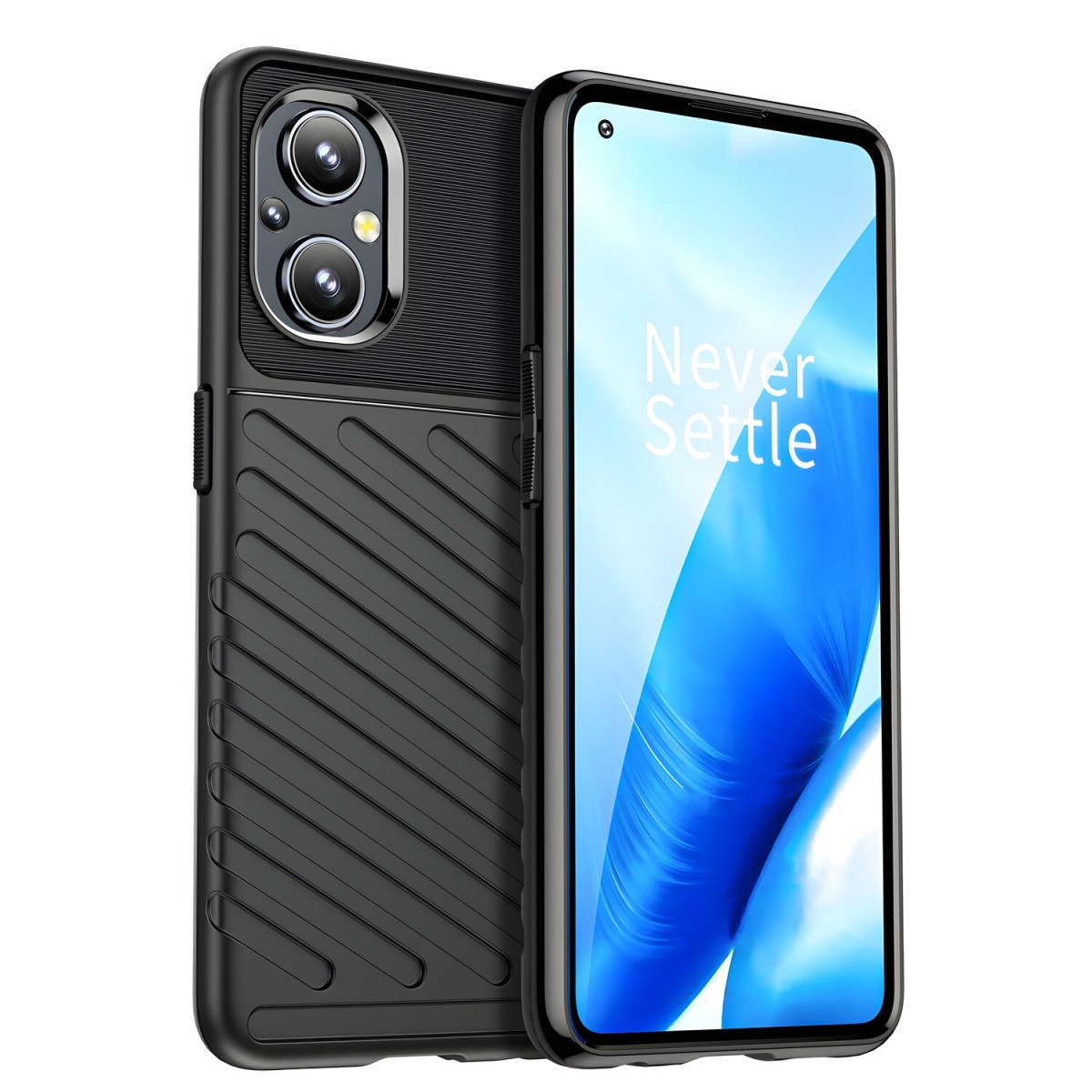 HARAHU Odolné puzdro TPU pre Oppo Reno7 4G/F21 Pro - Čierna H22147