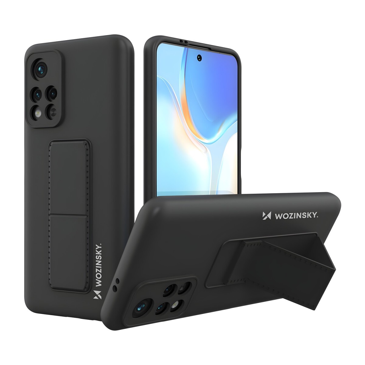 HARAHU Puzdro s stojanom pre Xiaomi Redmi Note 11/Redmi Note 11S - Čierna H24991