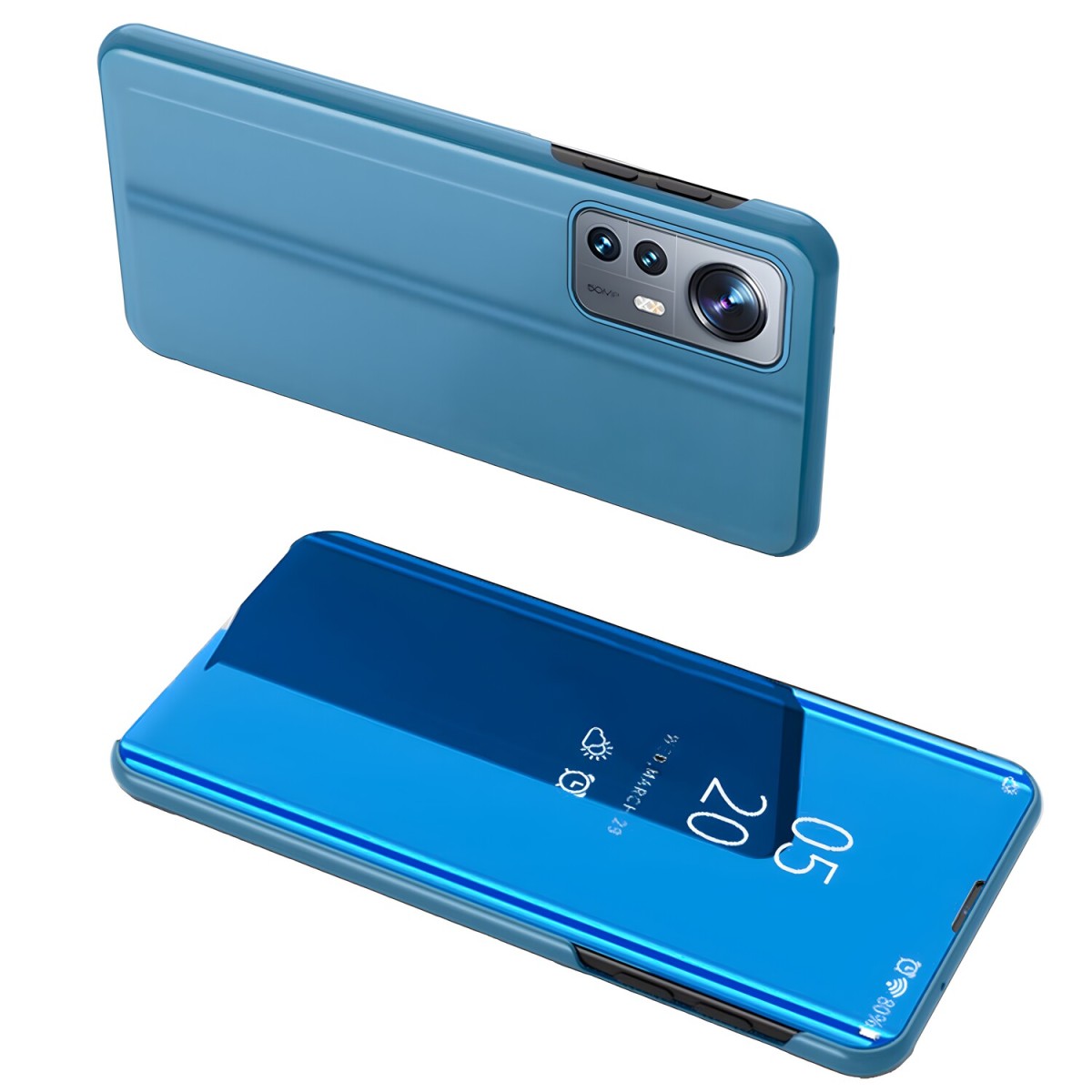 HARAHU Puzdro Clear View pre Xiaomi 12 Lite - Modrá H24632