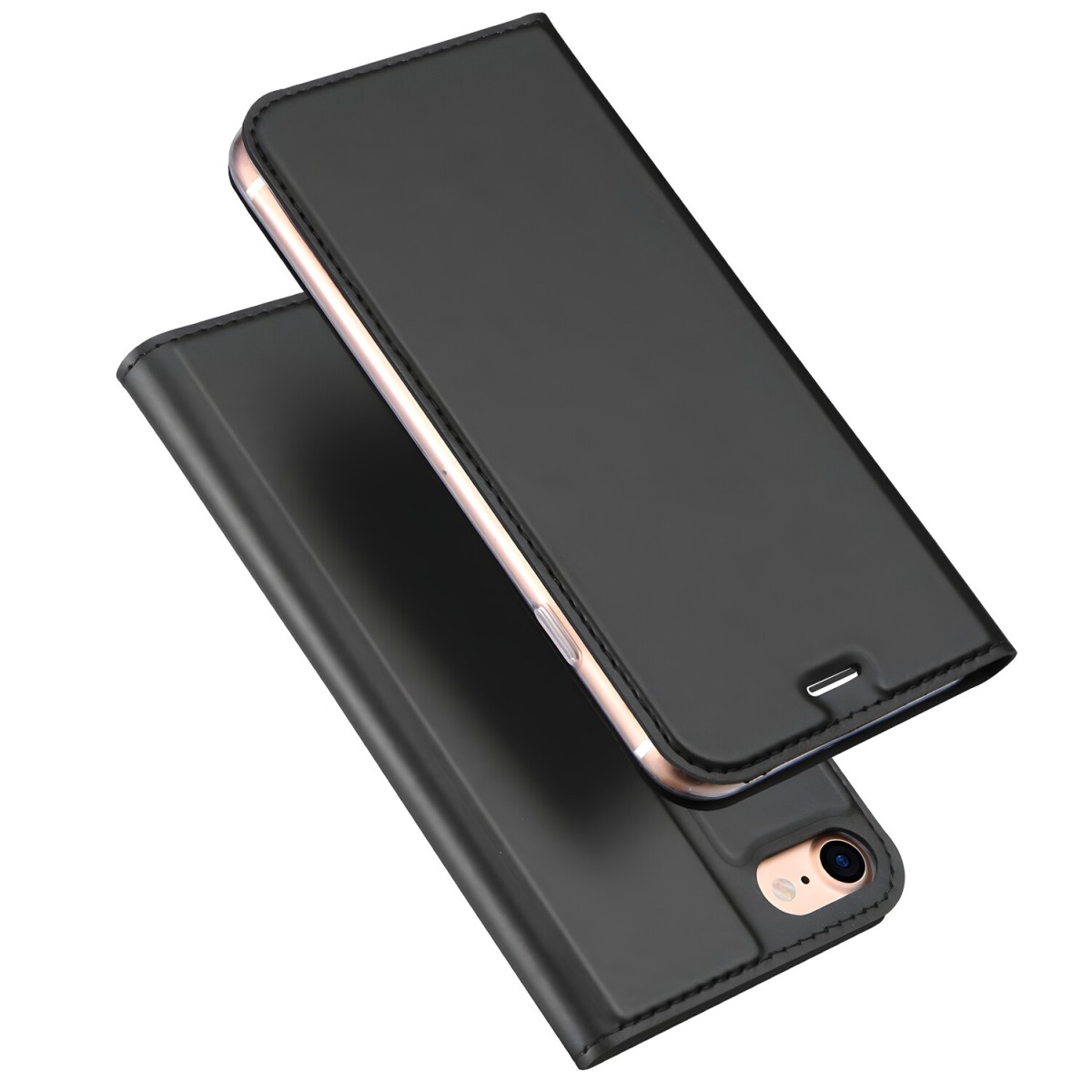 Dux Ducis Knížkové puzdro pre Vivo X50 Pro/X51 5G - Čierna H15611