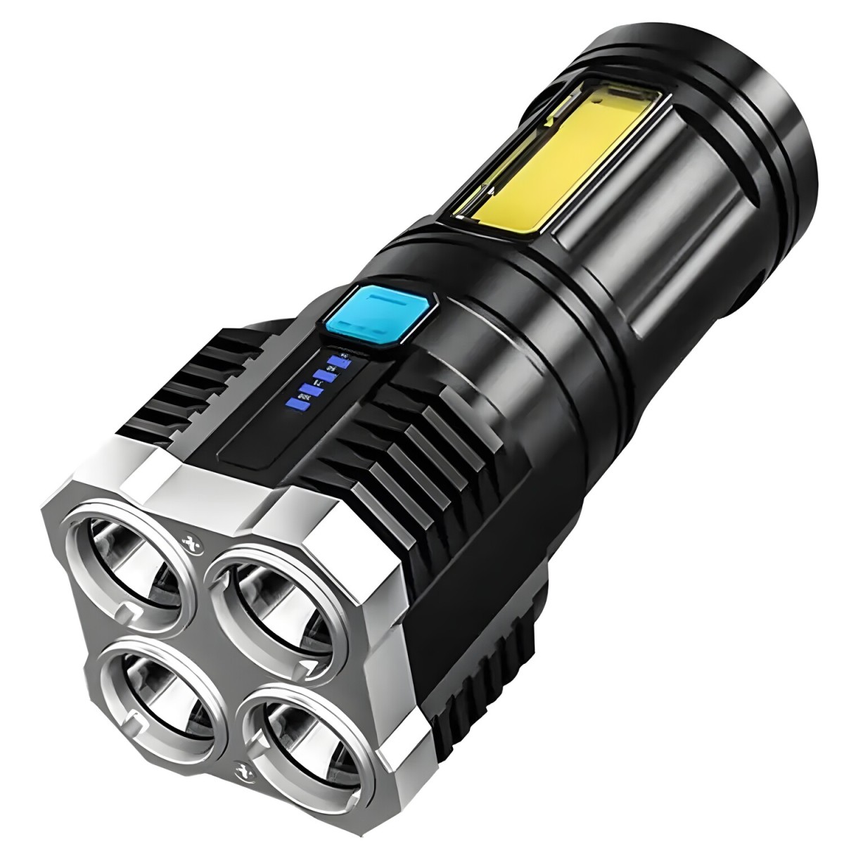 OEM Maxi LED baterka s USB nabíjaním-Čierna H26840