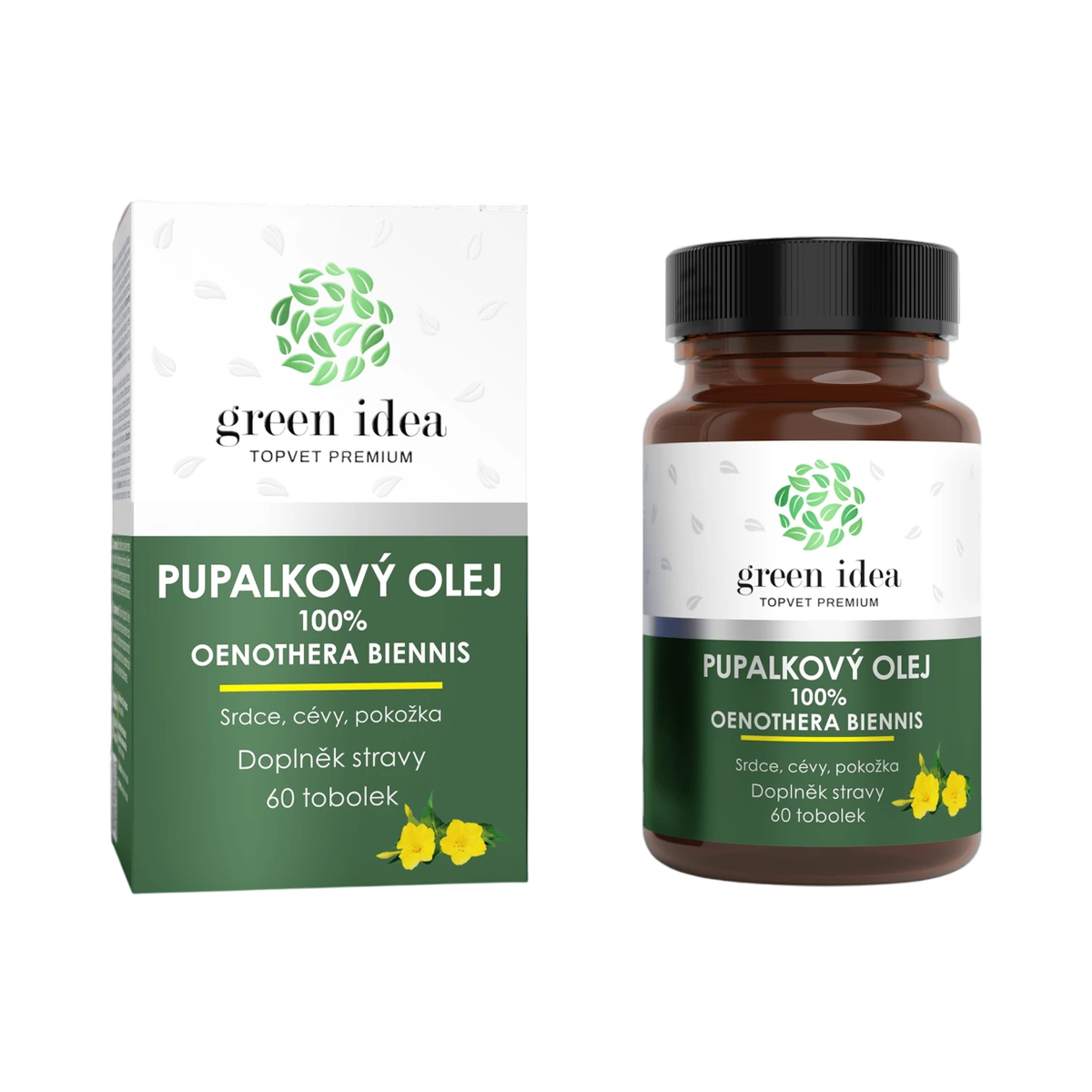 Green idea Pupalkový olej - 60 kapsúl - Green idea
