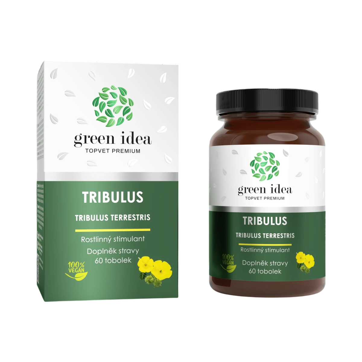 Green idea Tribulus - bylinný extrakt - 60 kapsúl - Green idea