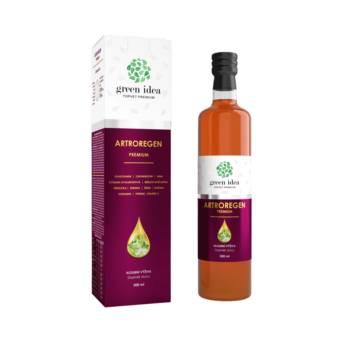 Green idea Artroregen premium – kĺbová výživa 500 ml – Green idea