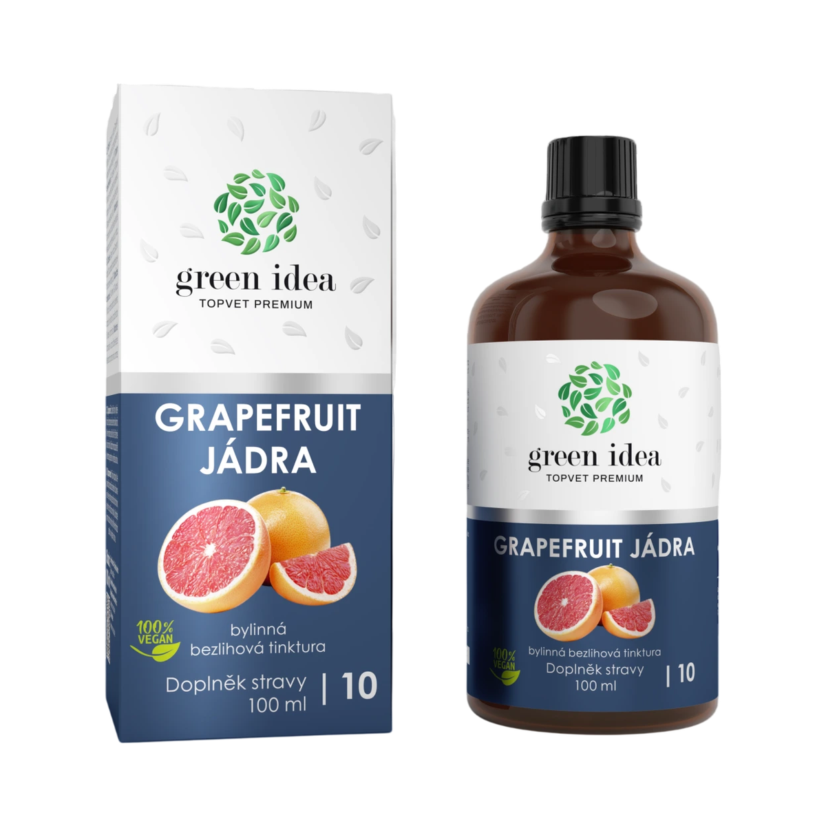Green idea Grapefruitové jadierka - bezliehová tinktúra 100 ml - Green idea