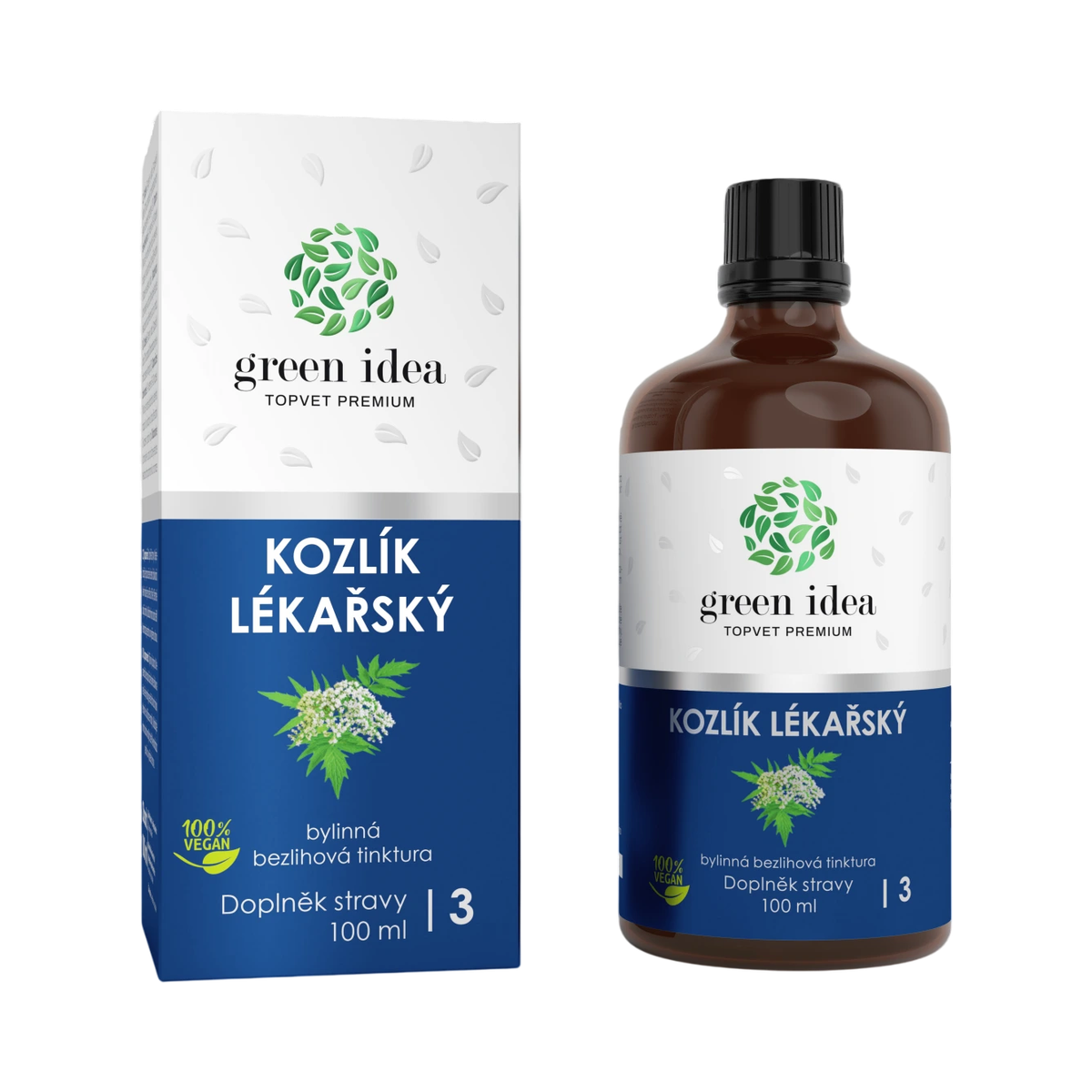 Green idea Valeriána - bezliehová tinktúra 100 ml - Green idea