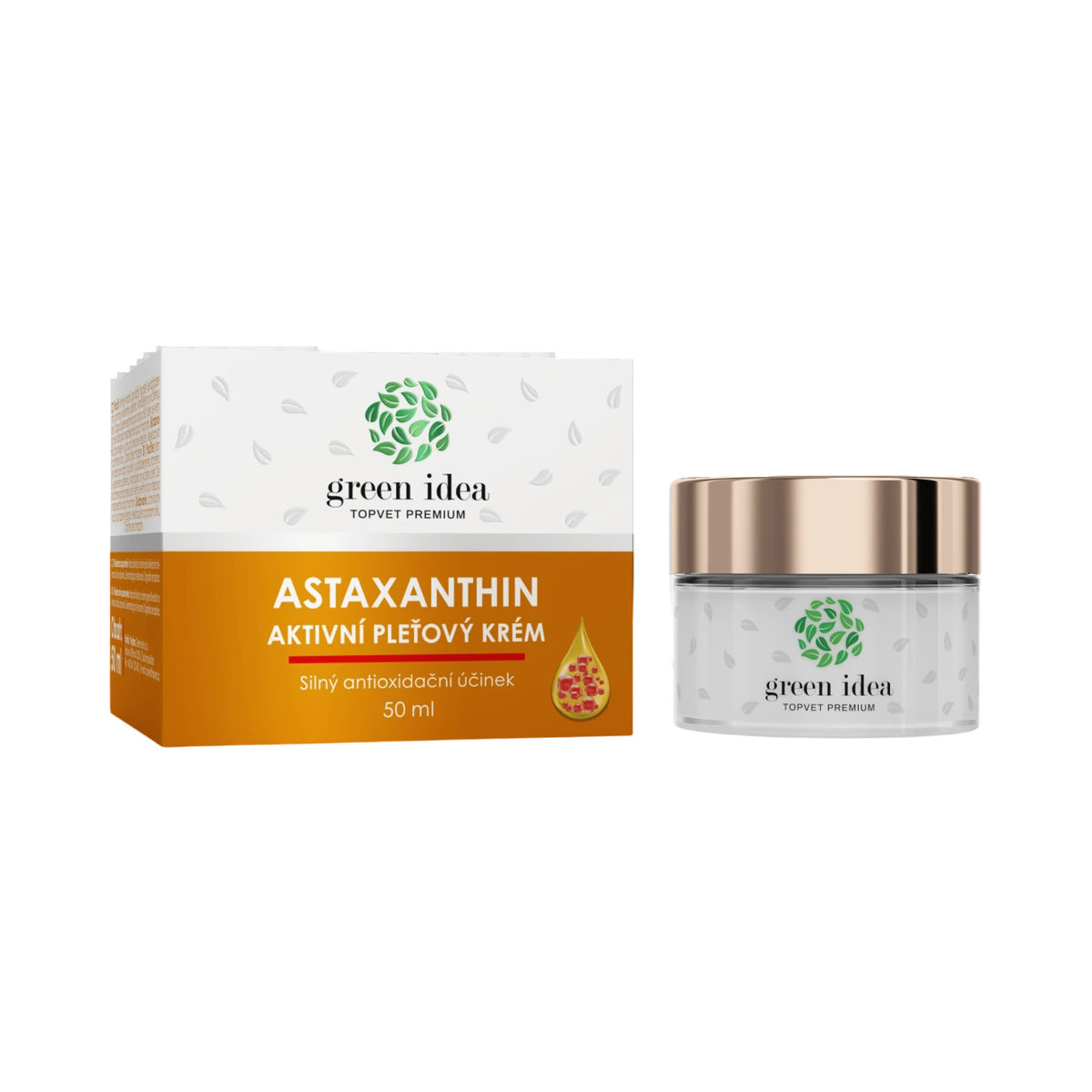 Green idea Astaxantín - aktívny pleťový krém 50 ml - Green idea
