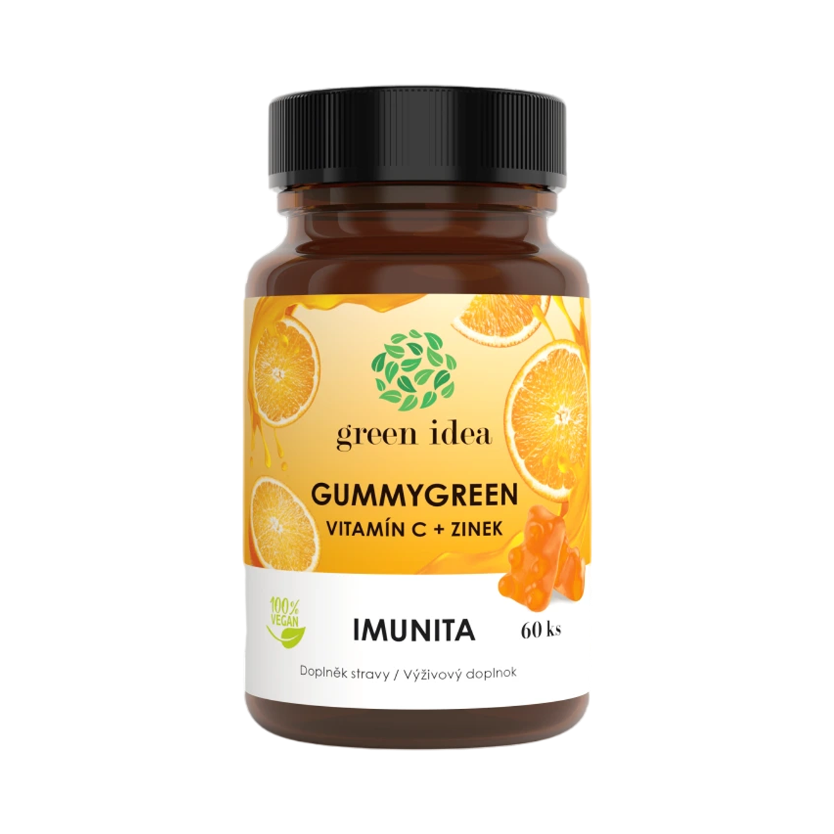 Green idea Gummygreen - Vitamín C + zinok 60 ks - Green idea