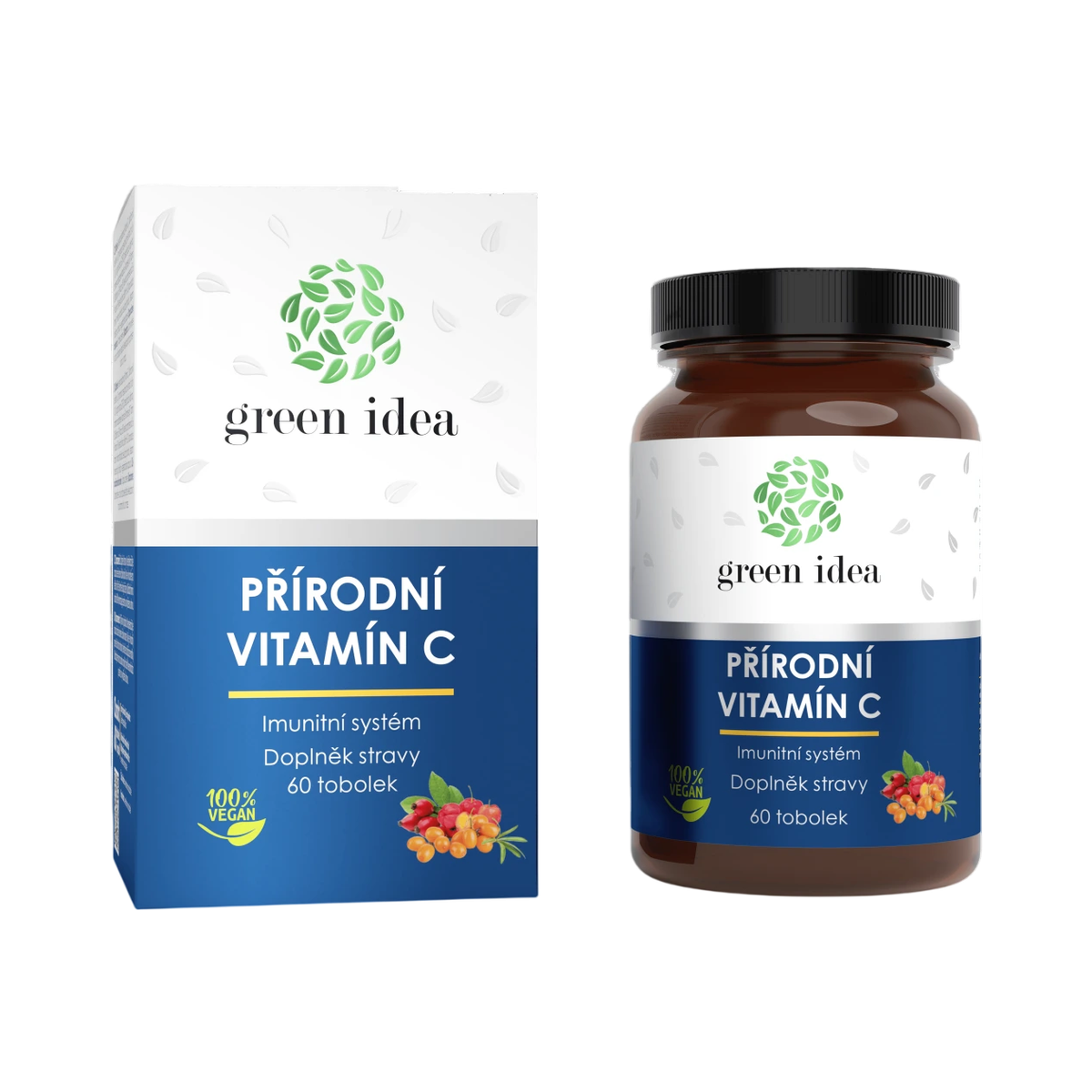 Green idea Prírodný vitamín C - 60 kapsúl - Green idea