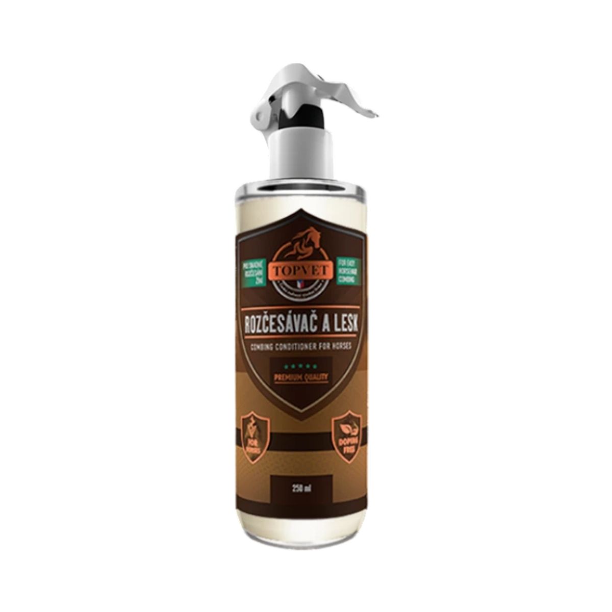 Green idea Rozčesávač a lesk pre kone 250 ml - Green idea