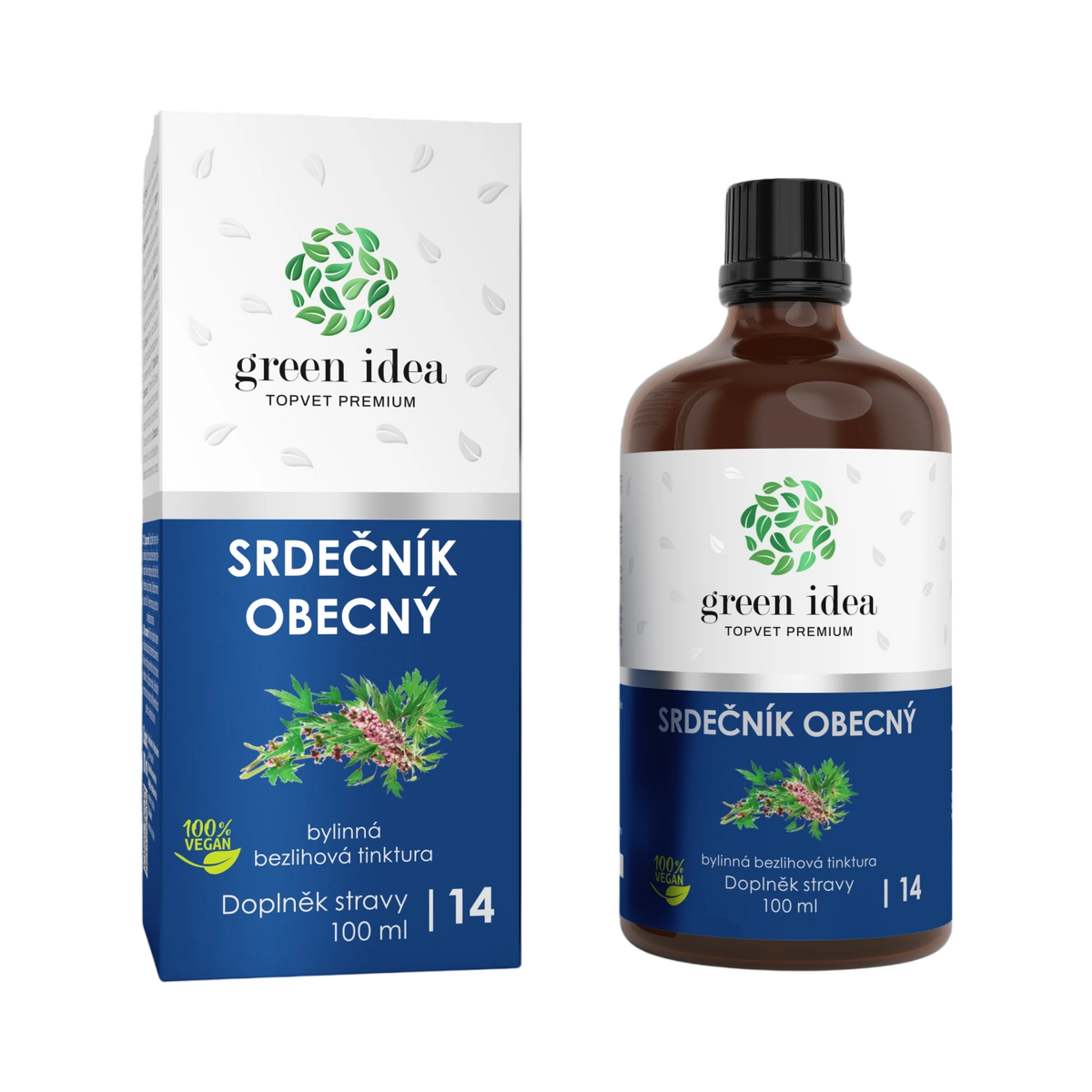 Green idea Srdcovník - bezliehová tinktúra 100 ml - Green idea