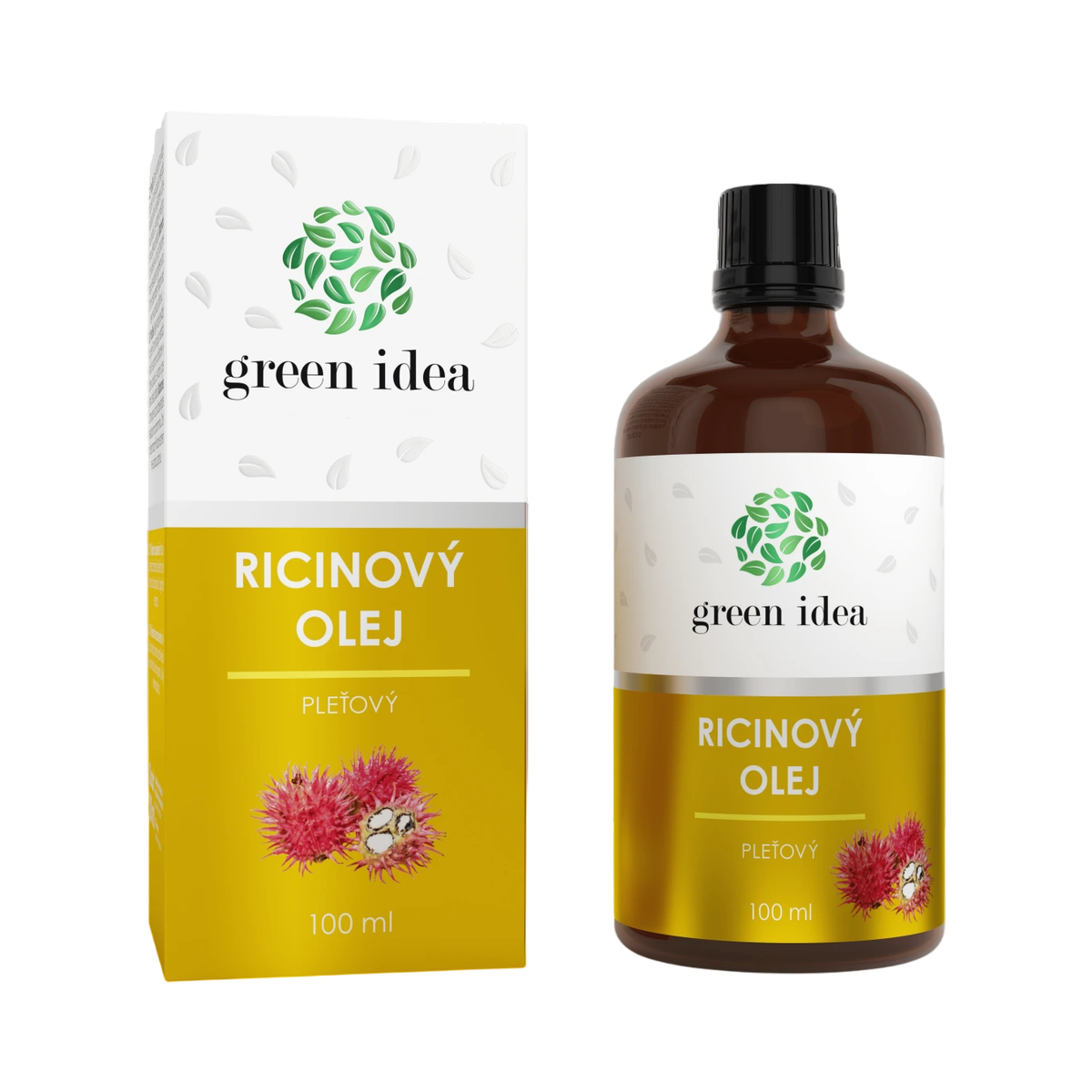 Green idea Ricínový pleťový olej 100 ml – Green idea