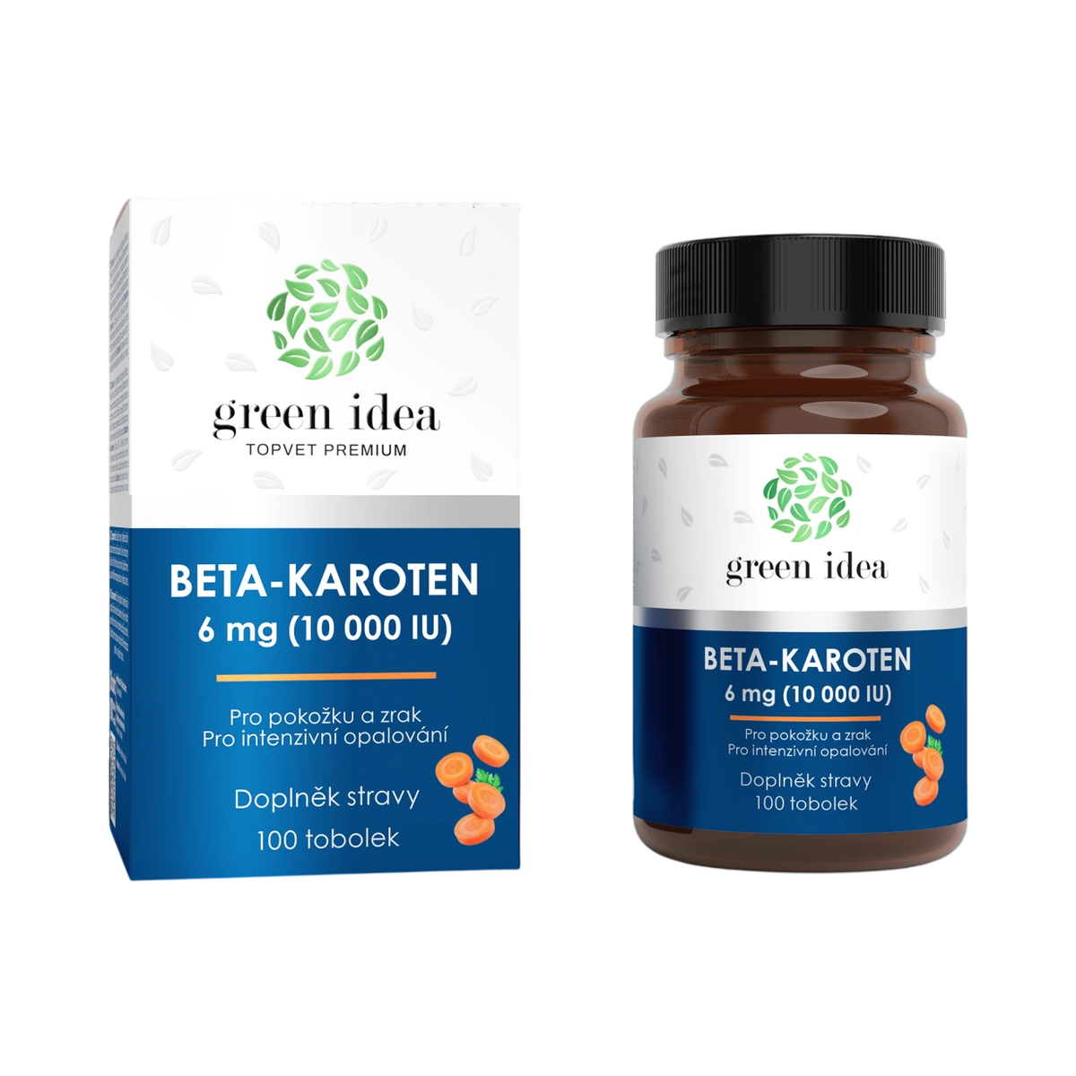 Green idea Beta-karotén – 100 kapsúl – Green idea