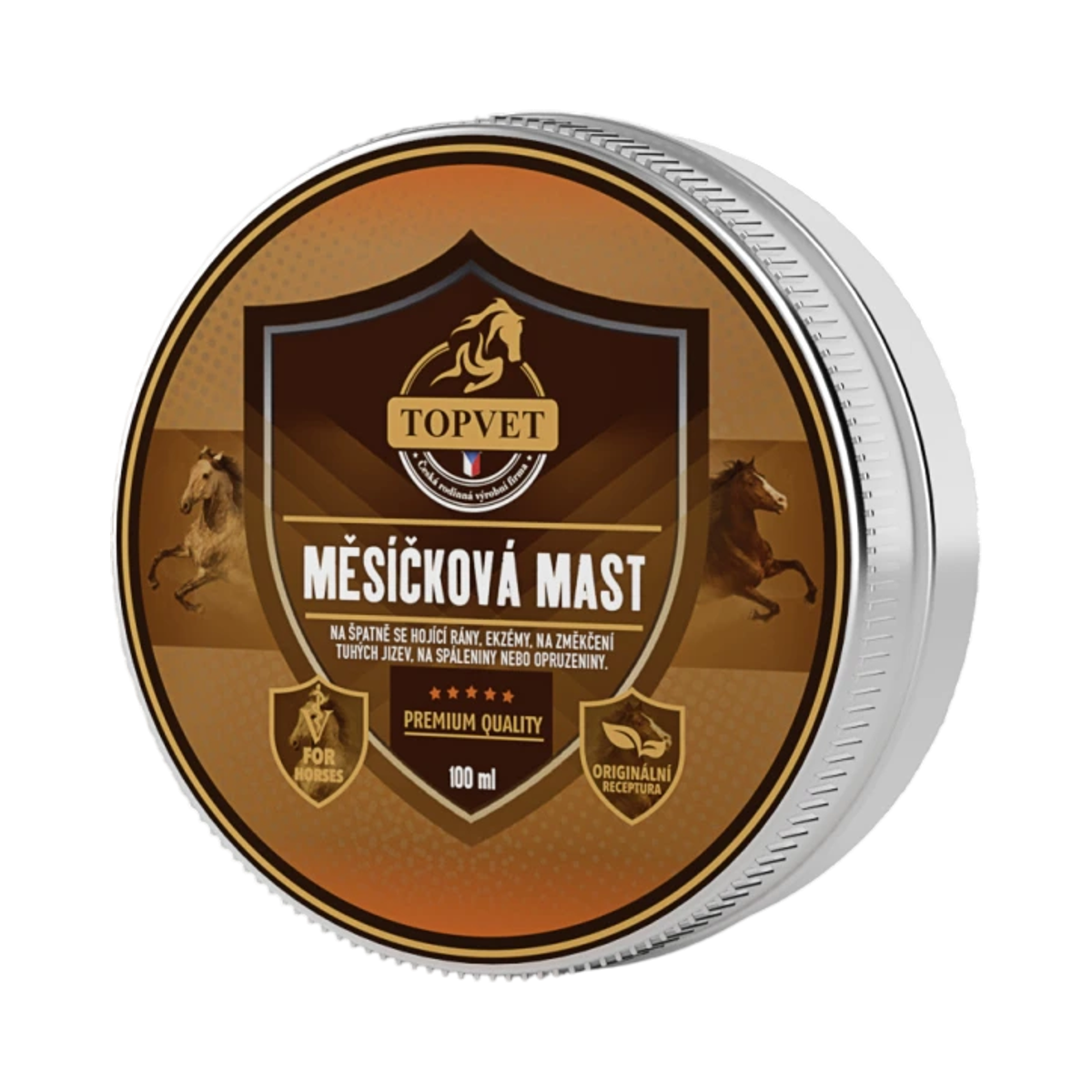 Green idea Nechtíková masť pre kone 100 ml – Green idea