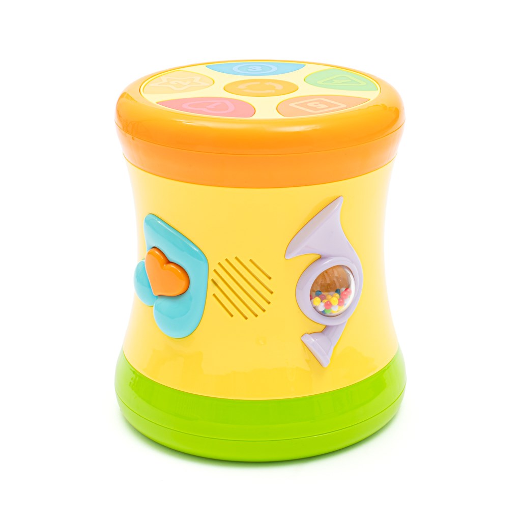 Baby Mix Obojstranný dynamický bubienok Baby Mix žltý , 20C53211