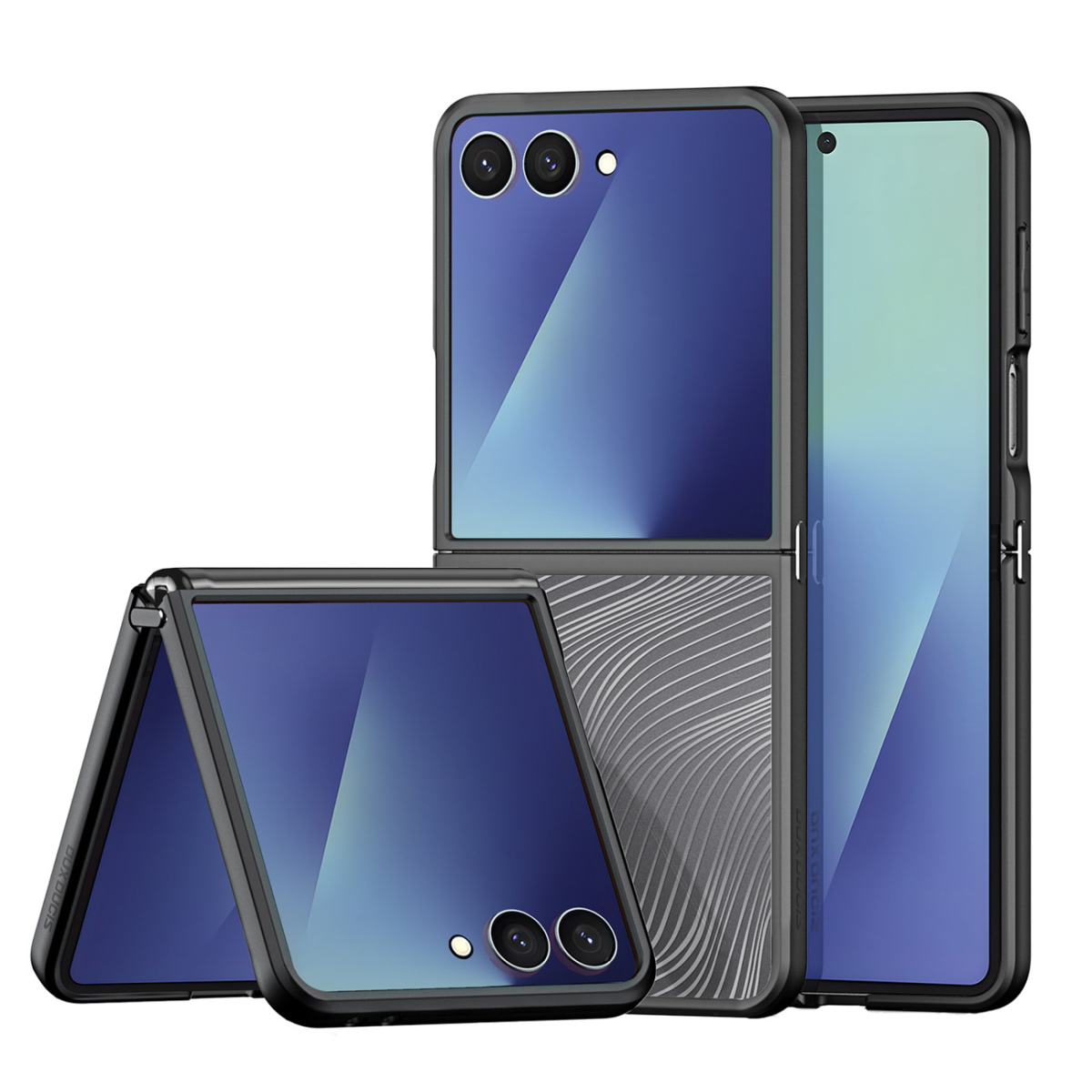 Dux Ducis Dux Ducis Aimo kryt na Samsung Galaxy Z Flip 7, čierny
