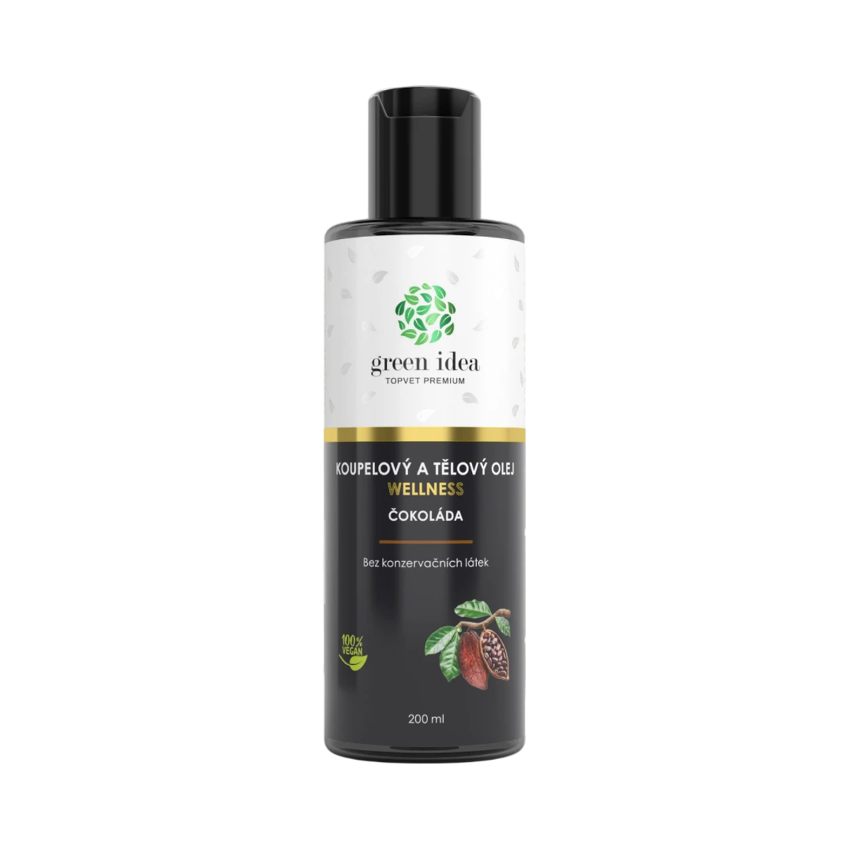 Green idea Čokoláda – kúpeľový a telový olej 200 ml – Green idea