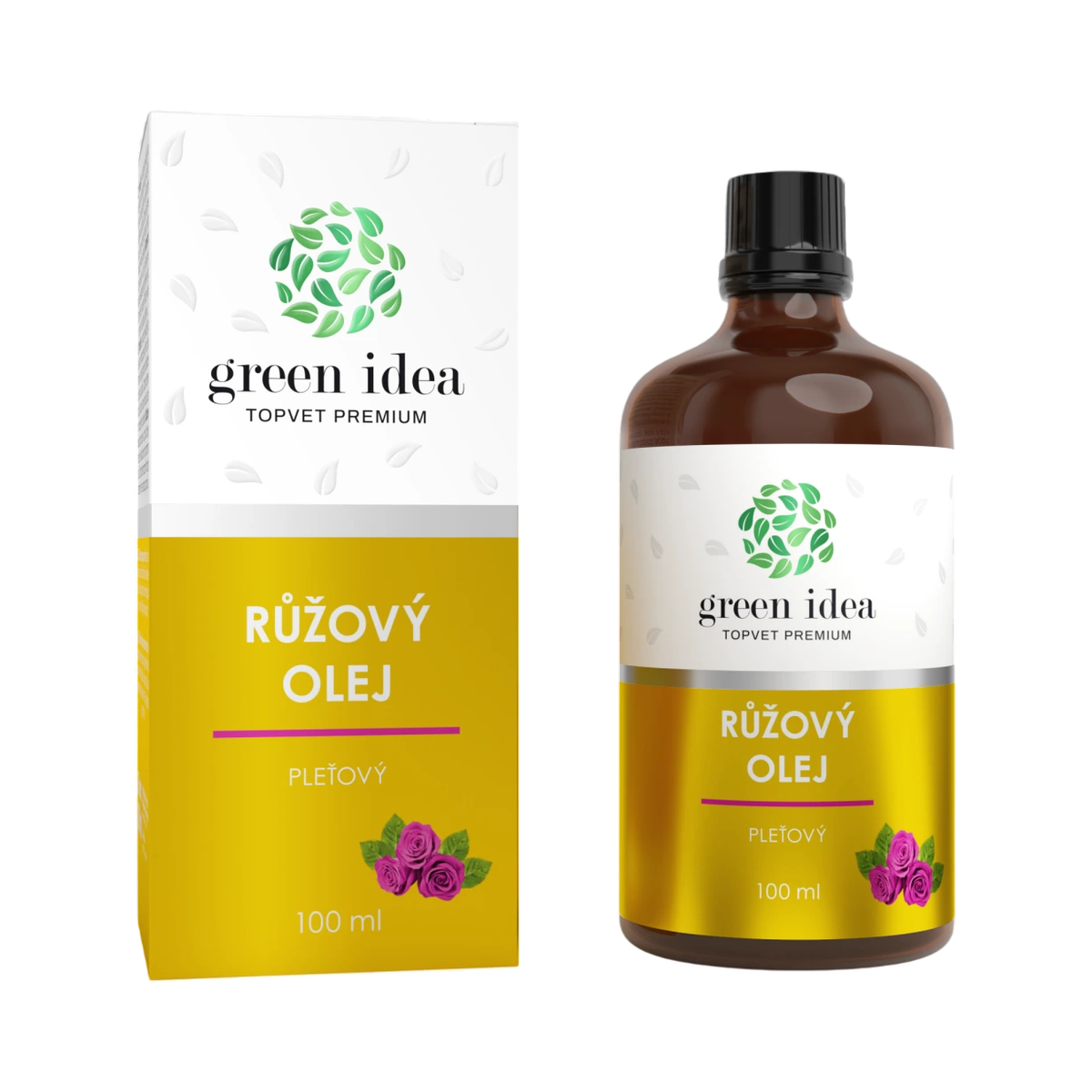 Green idea Ružový pleťový olej 100 ml – Green idea