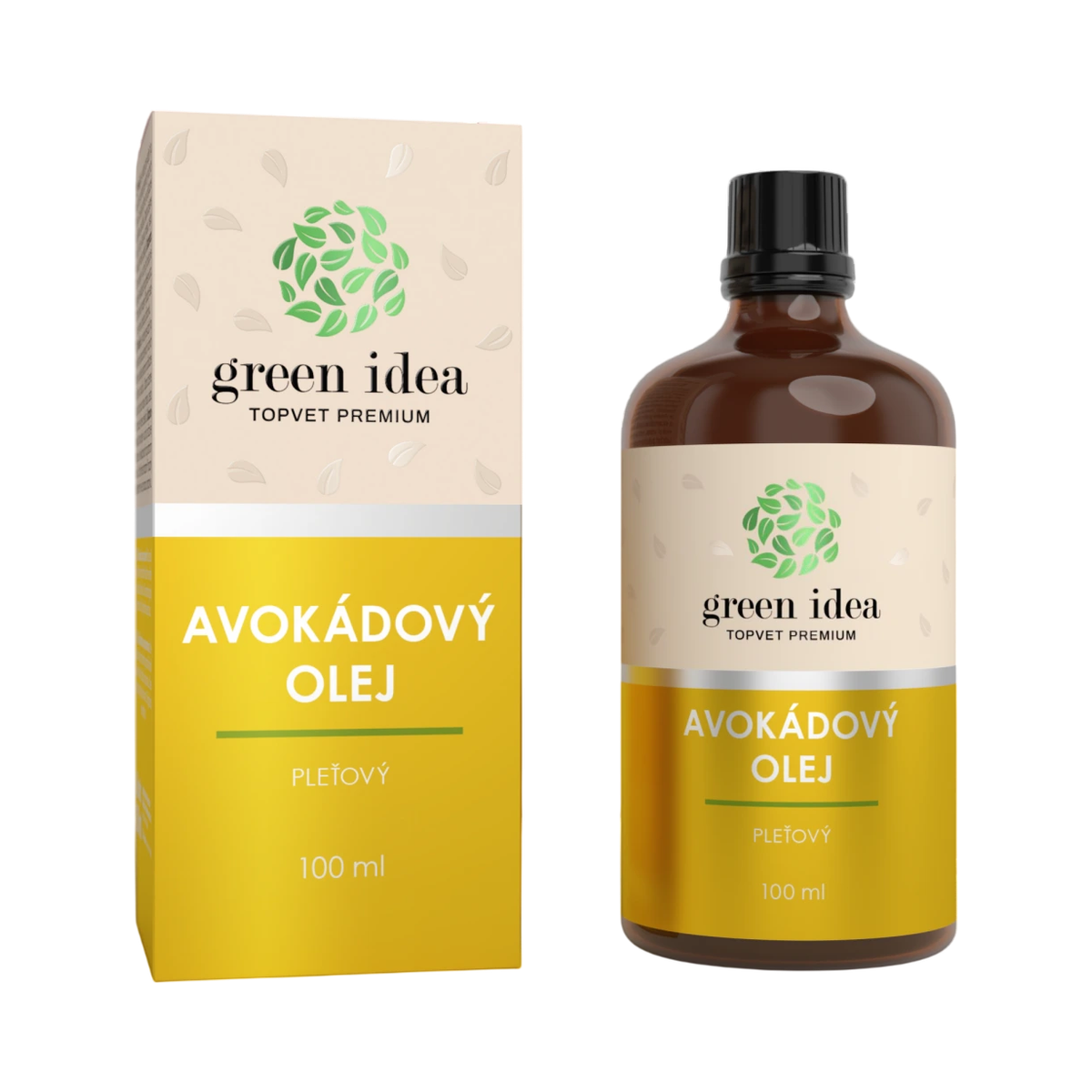 Green idea Avokádový pleťový olej – 100 ml – Green idea