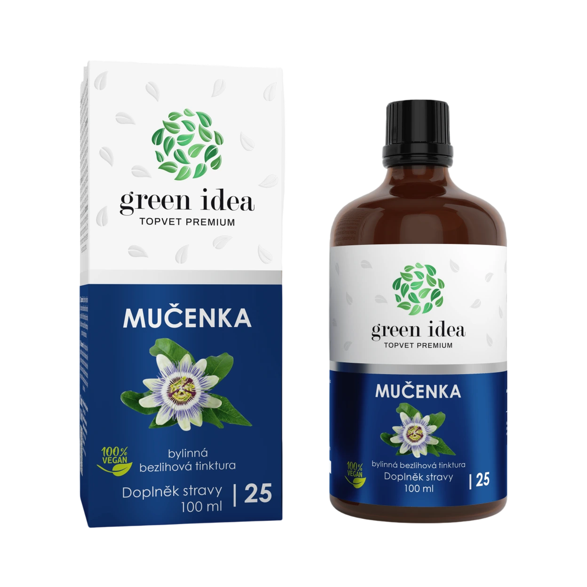 Green idea Mučenka – bezliehová tinktúra 100 ml – Green idea