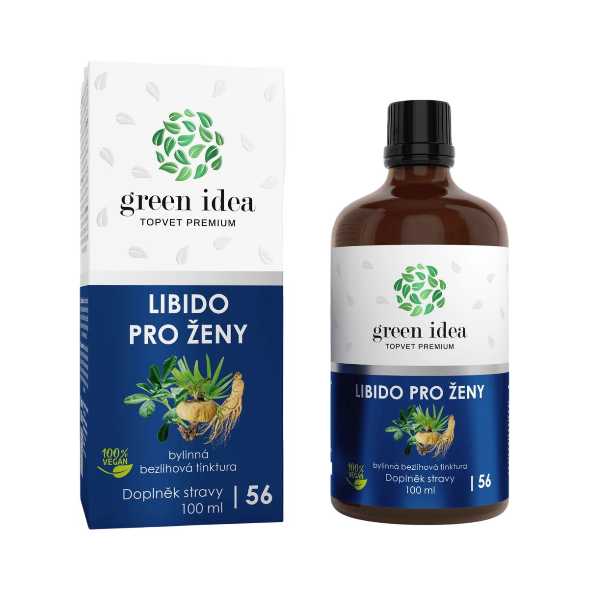Green idea Libido pre ženy – bezliehová tinktúra 100 ml – Green idea