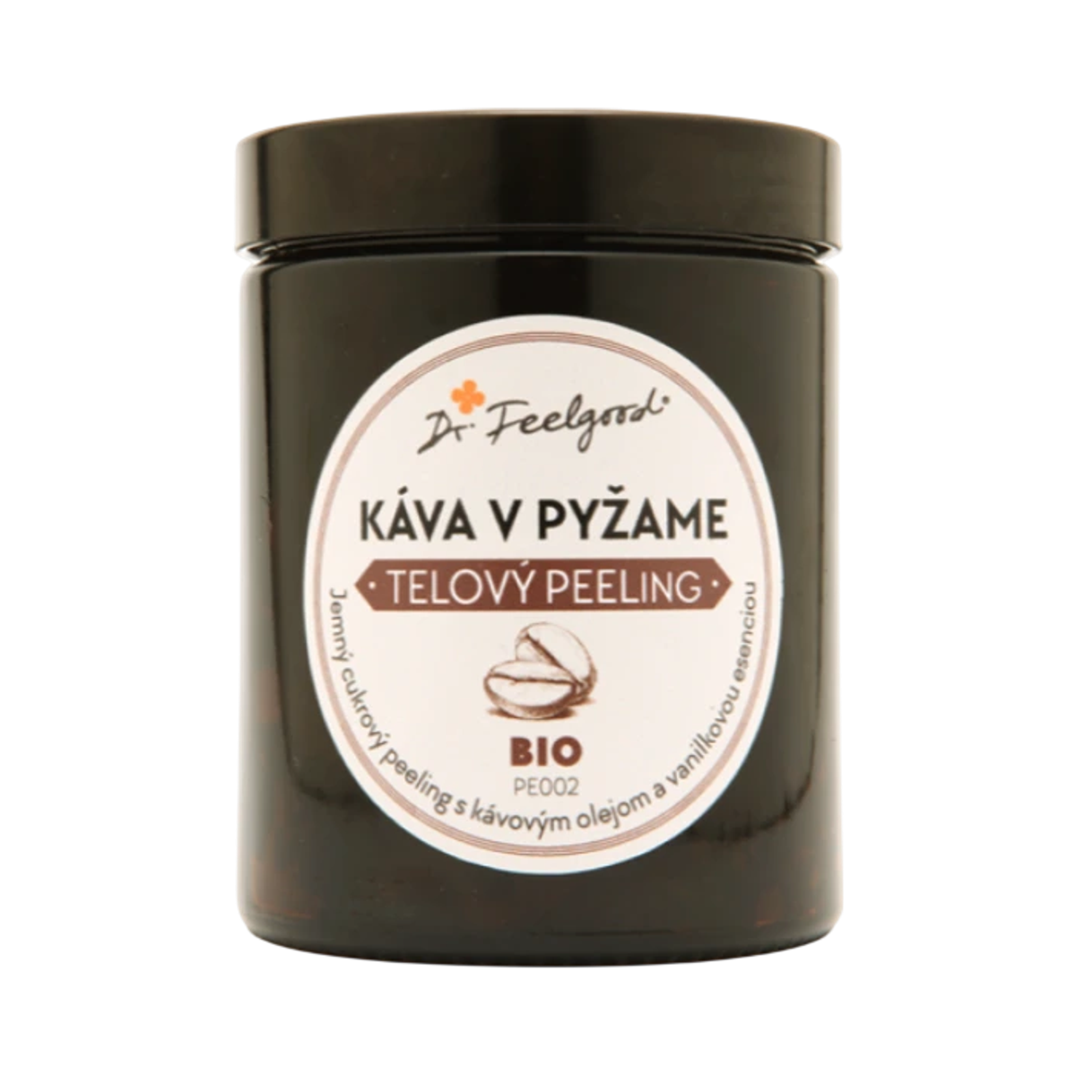 Dr. Feelgood Telový peeling KÁVA v PYŽAME - 180 ml - Dr. Feelgood