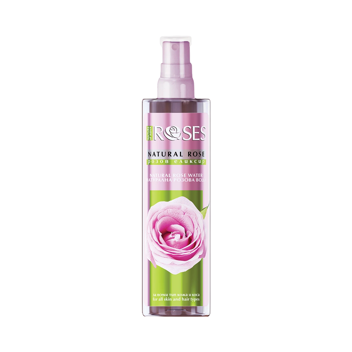 NATURE OF AGIVA Prírodná ružová voda s čistiacim a tonizujúcim účinkom s rozprašovačom 200 ml - NATURE OF AGIVA