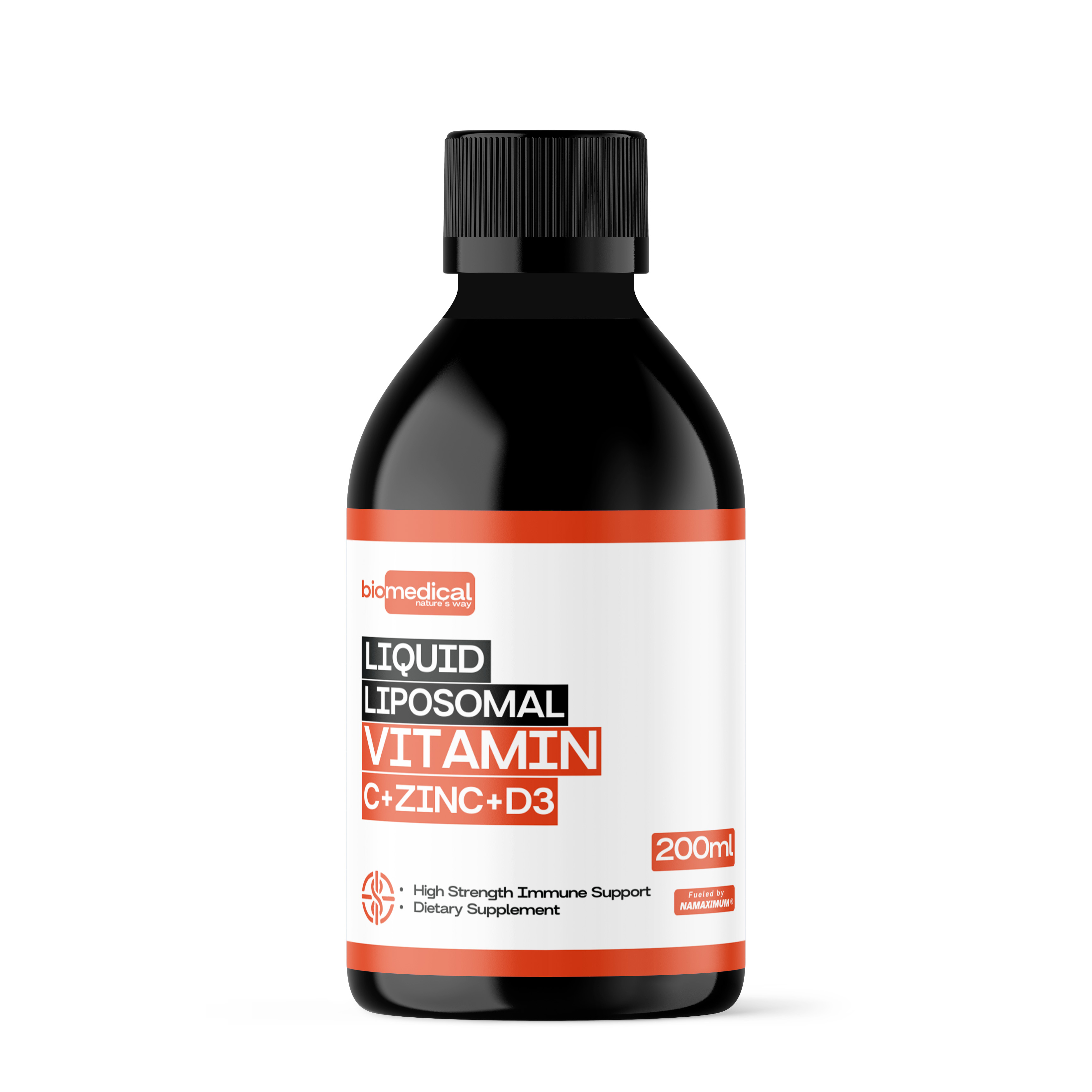 Biomedical Liposomal Vitamin C + Zinc + D3 - Lipozomálny vitamín C, Zinok, D3 200ml
