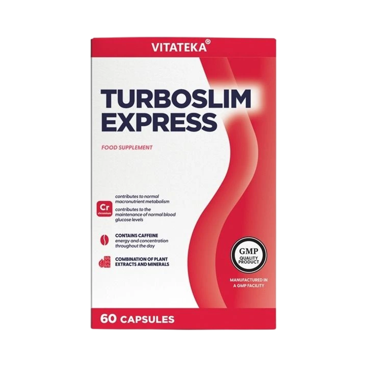 Vitateka TURBOSLIM Express – komplex pre štíhlu líniu a energiu – 60 kapsúl – Vitateka