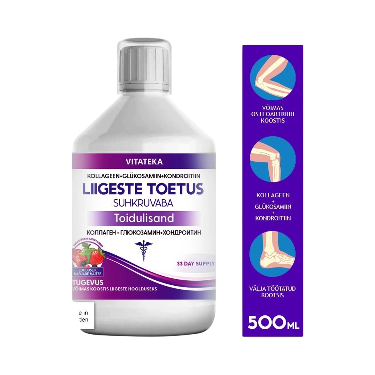 Vitateka Vitamínový komplex na kĺby – bez cukru – 500 ml – Vitateka